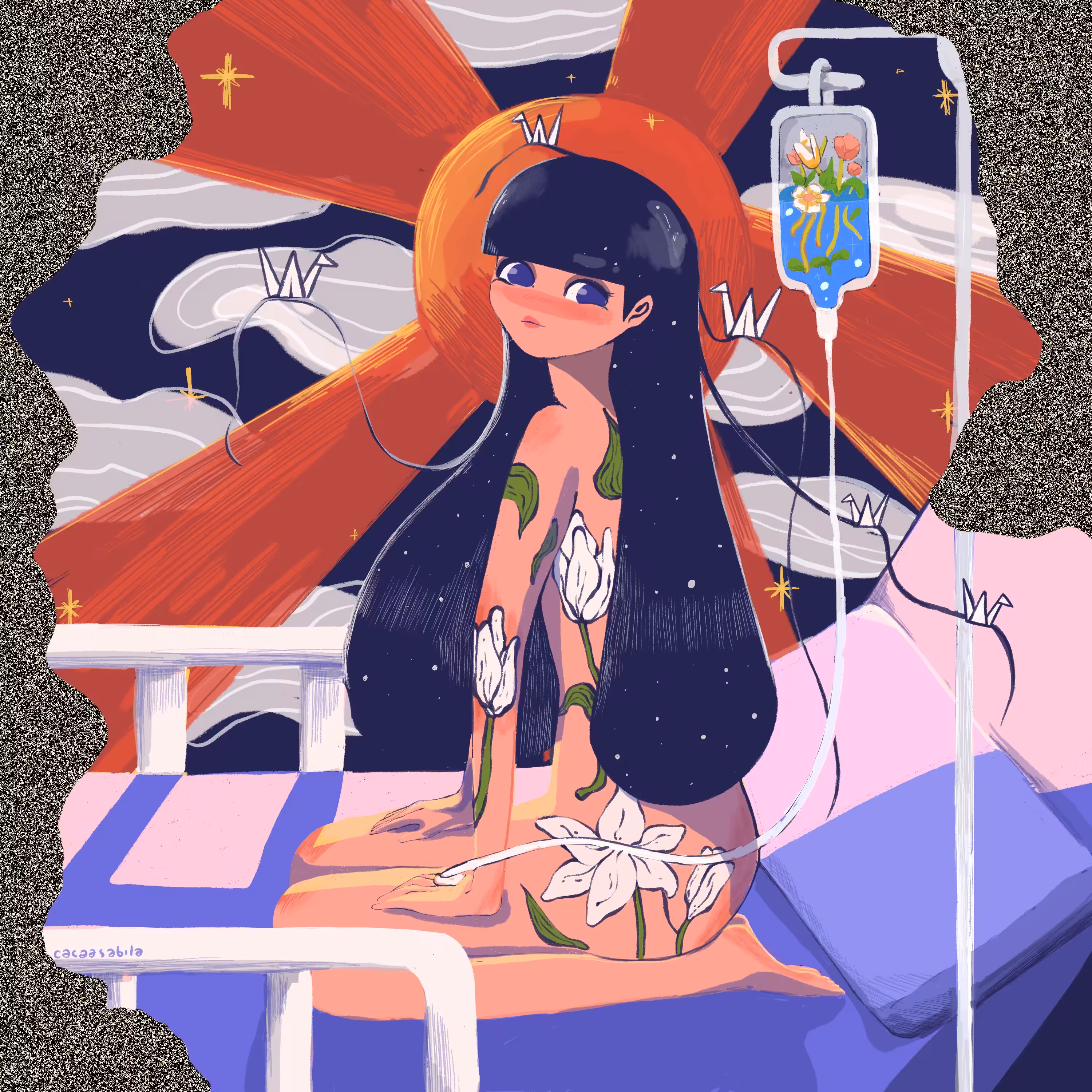 Girl With Paper Bird