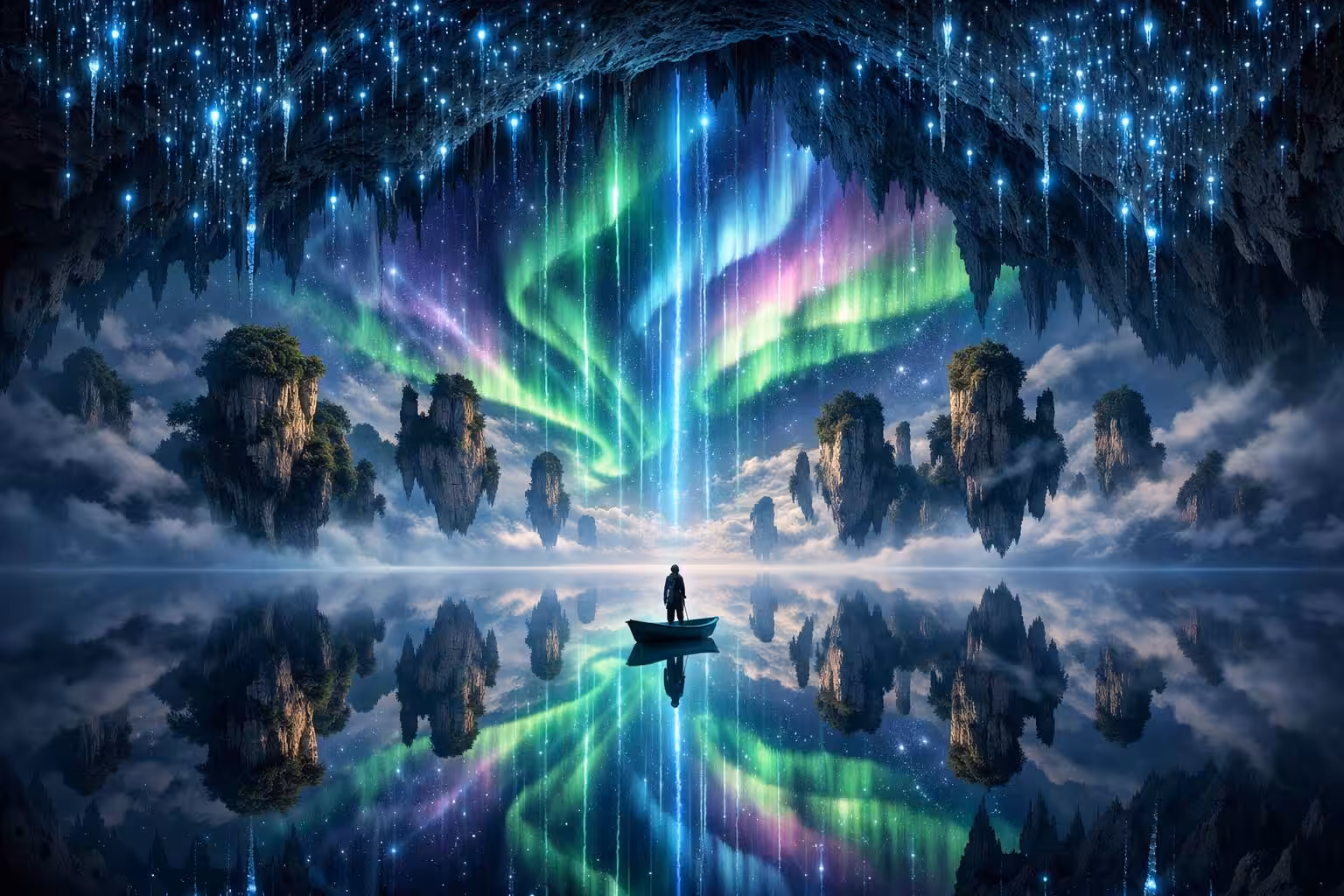 Aurora Borealis Reflection