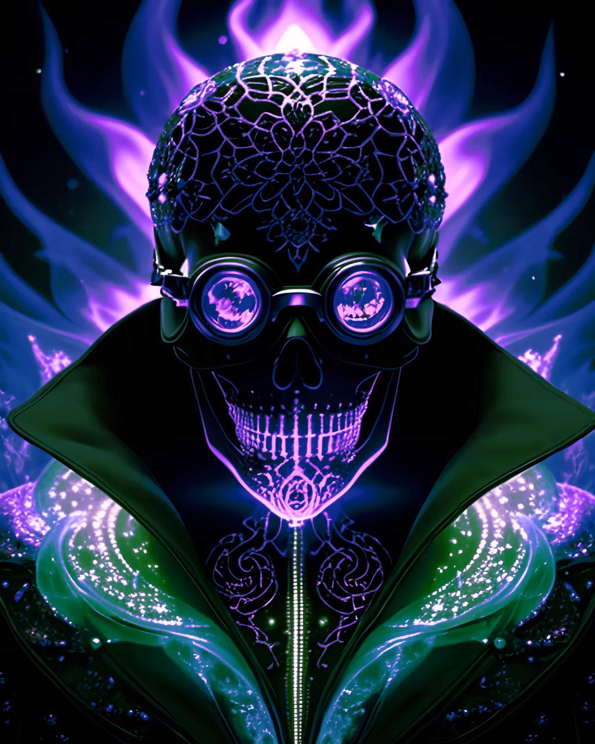"Skull Symphony #25" 🕯️🌹💎