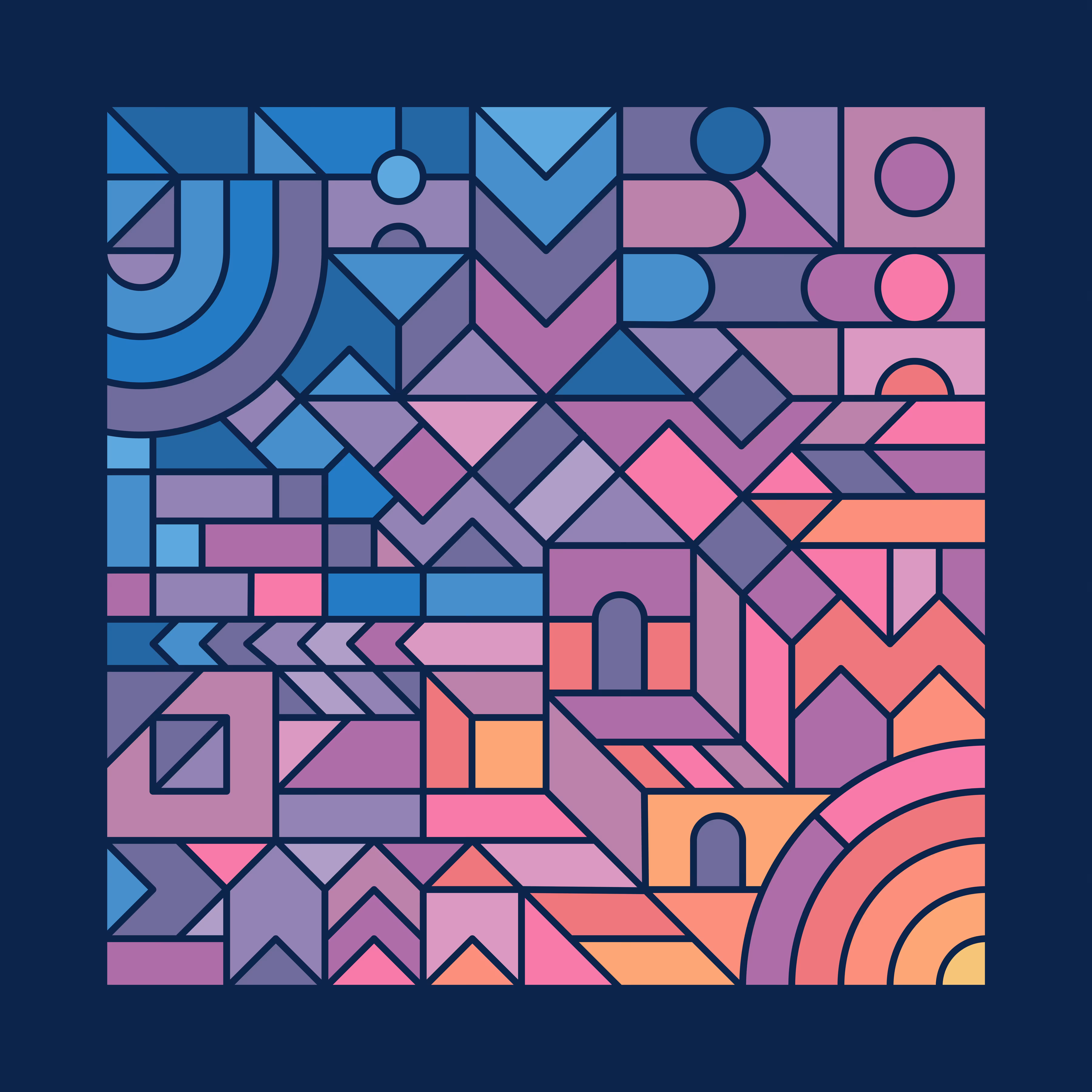 Colourful Chaos - Square i.