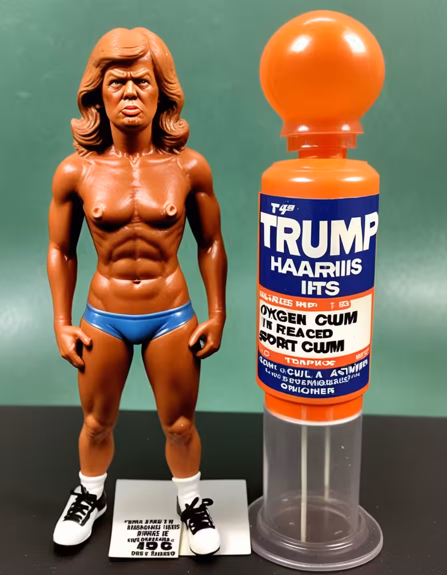 TRUMP HARRIS PLIABLE DILDO HORN