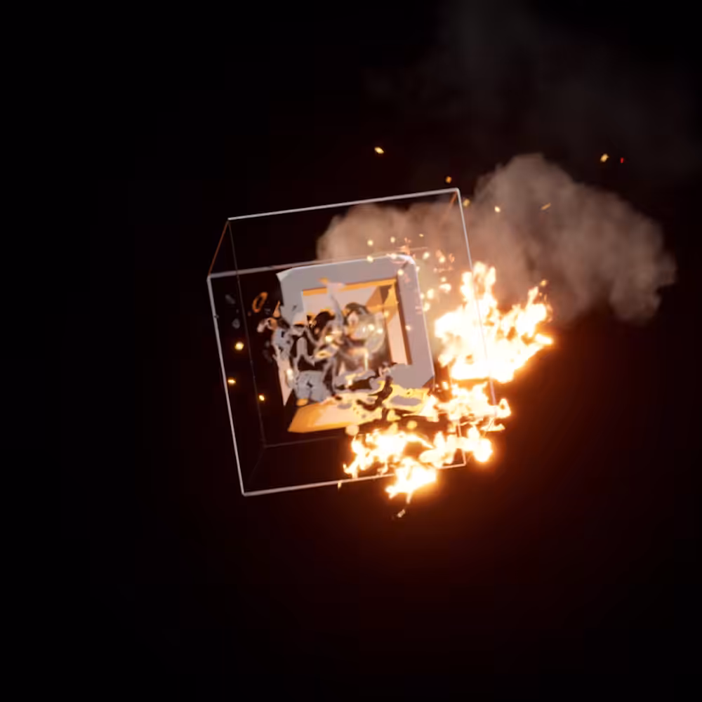 A Burning Cube #5