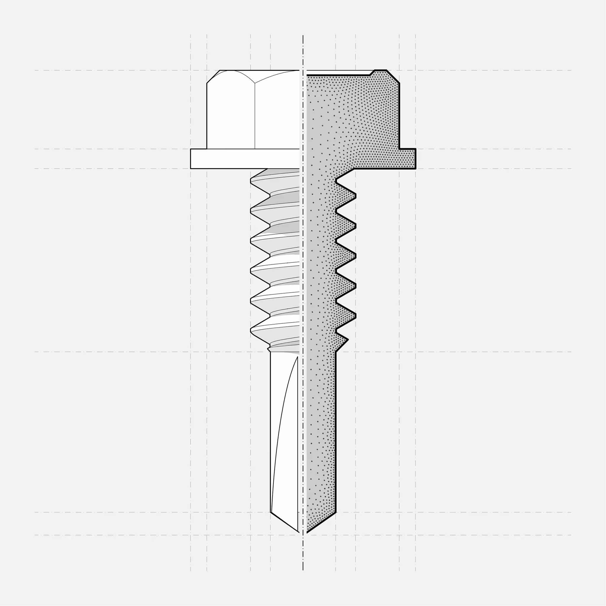 Hex Head Drilling Screw M6.3×22