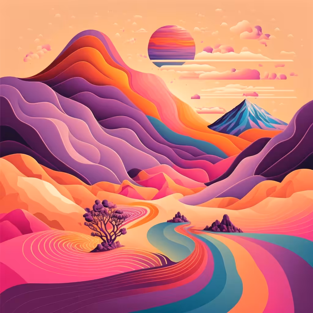 Psychedelic Landscape #32