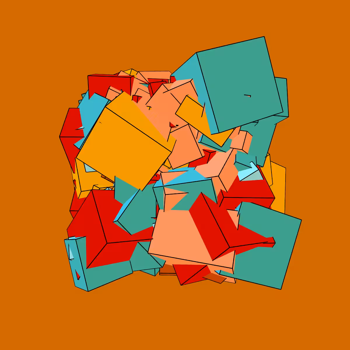 Asymmetric stacked boxes #21