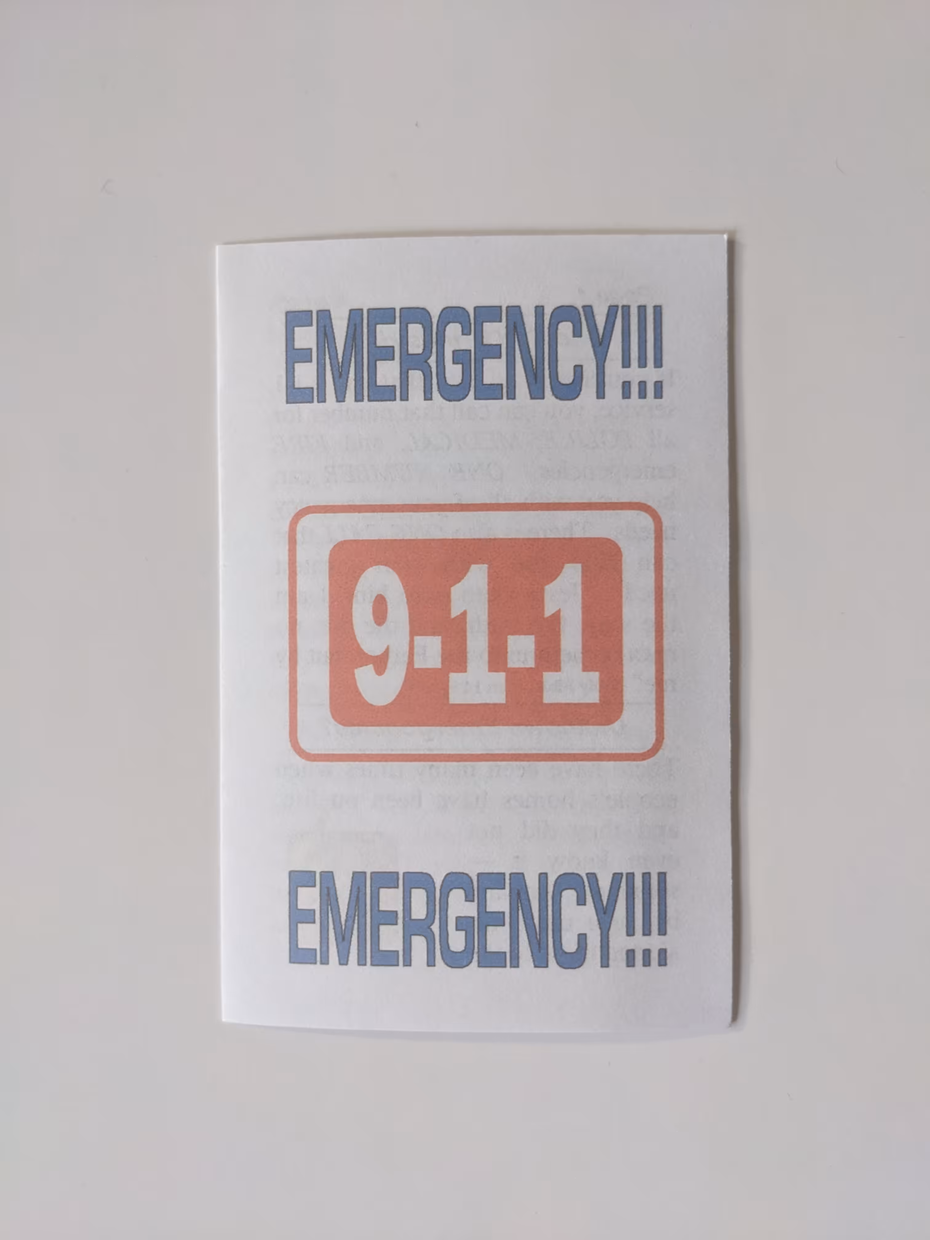 EMERGENCY!!! 9-1-1