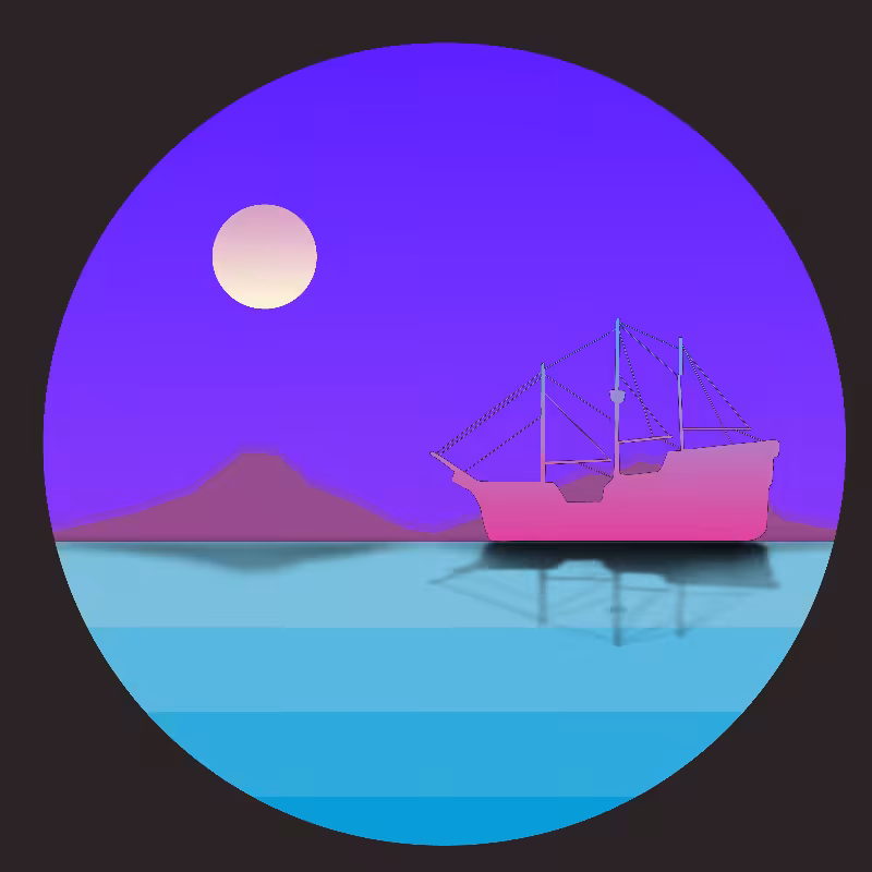 Boat on the sea #9