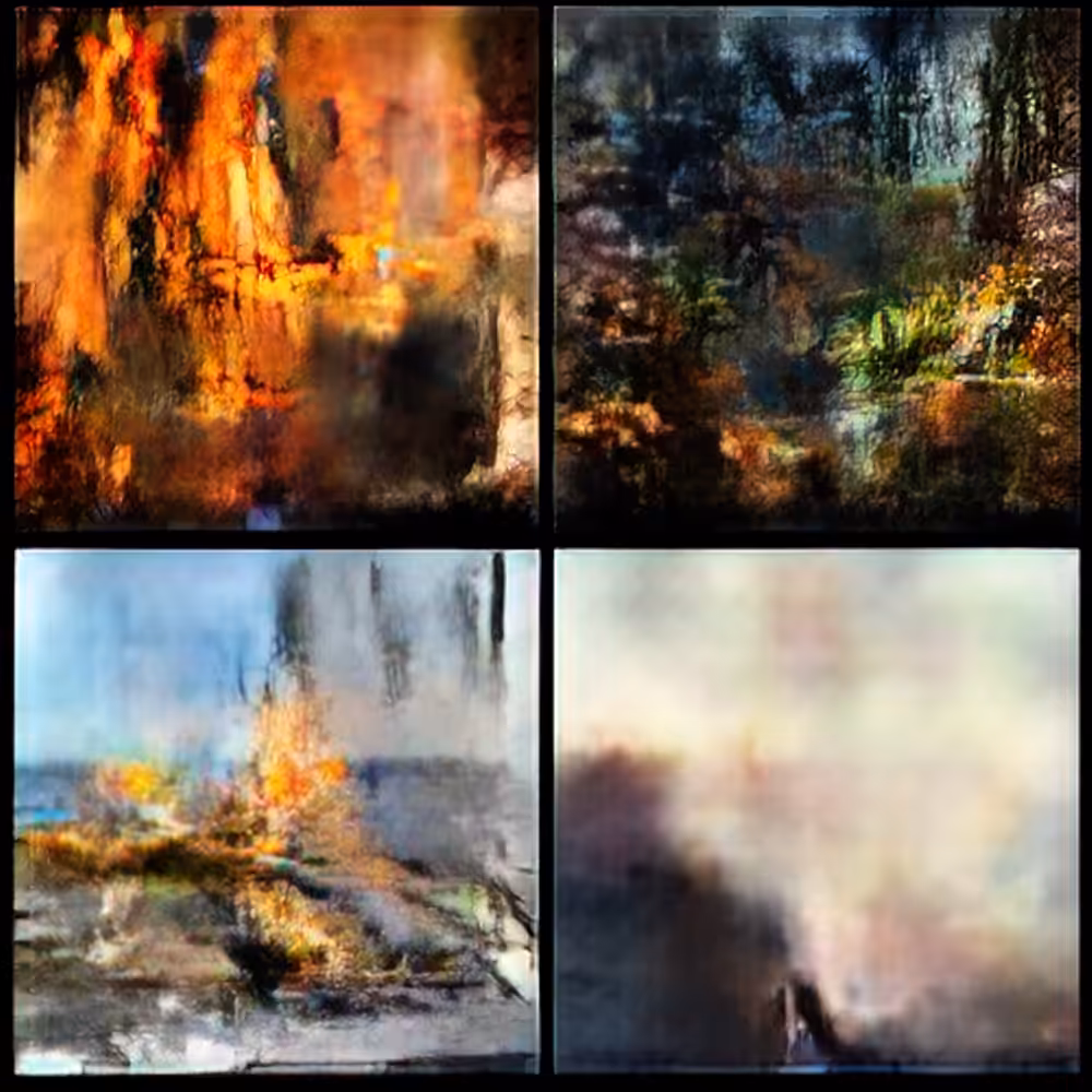 Painting with Fire: A History in GANs: Elemental Quartet