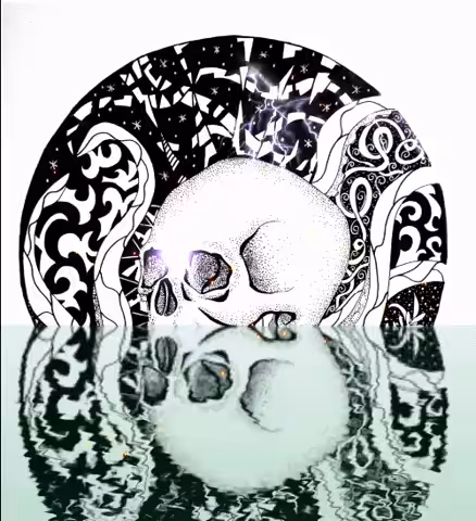 skull in peace