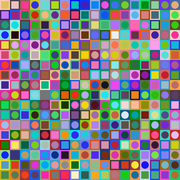 Square Dot Composition #320