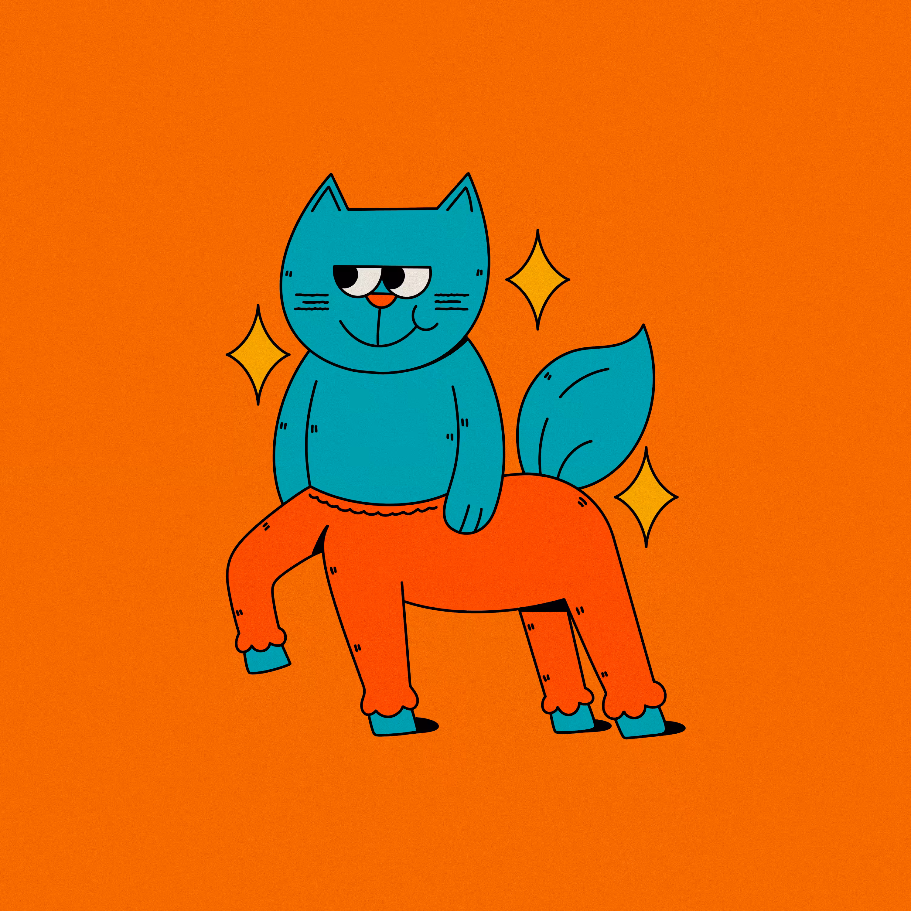 Weird Cat 1/1: Weird cat - Centapurr