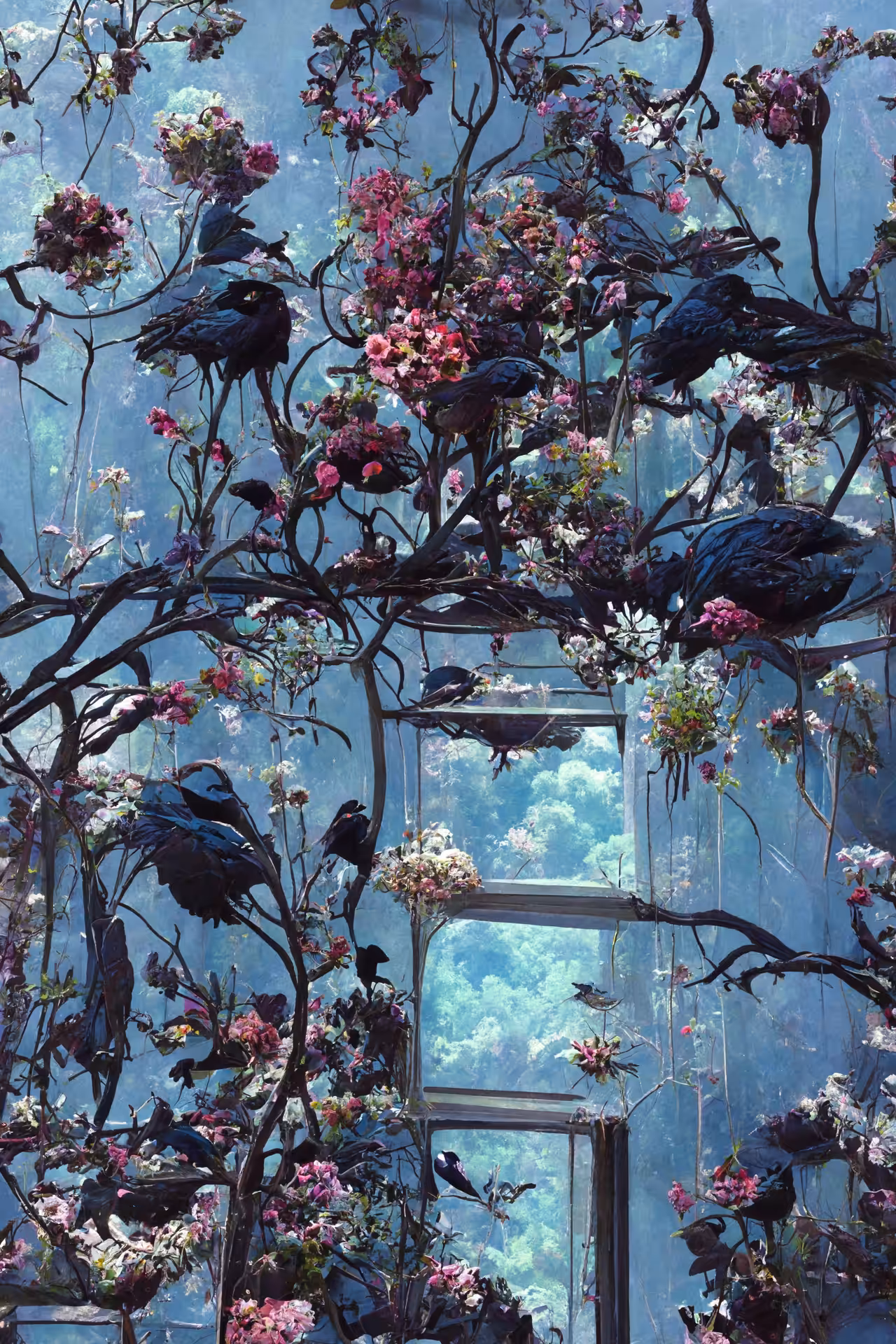Ravens in the Sky Garden