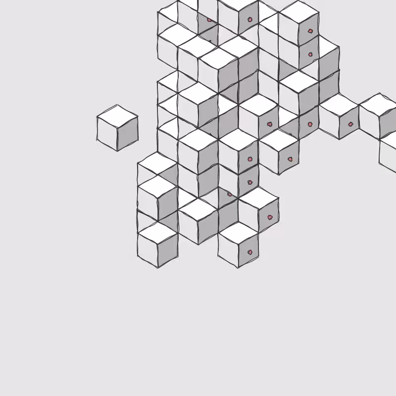 Hand drawn Voxels #16