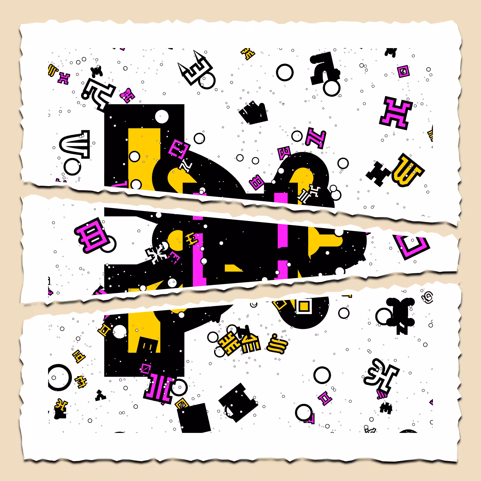 Fractals and fractures -"Alphabetic Signs" - EXPERIMENT 06