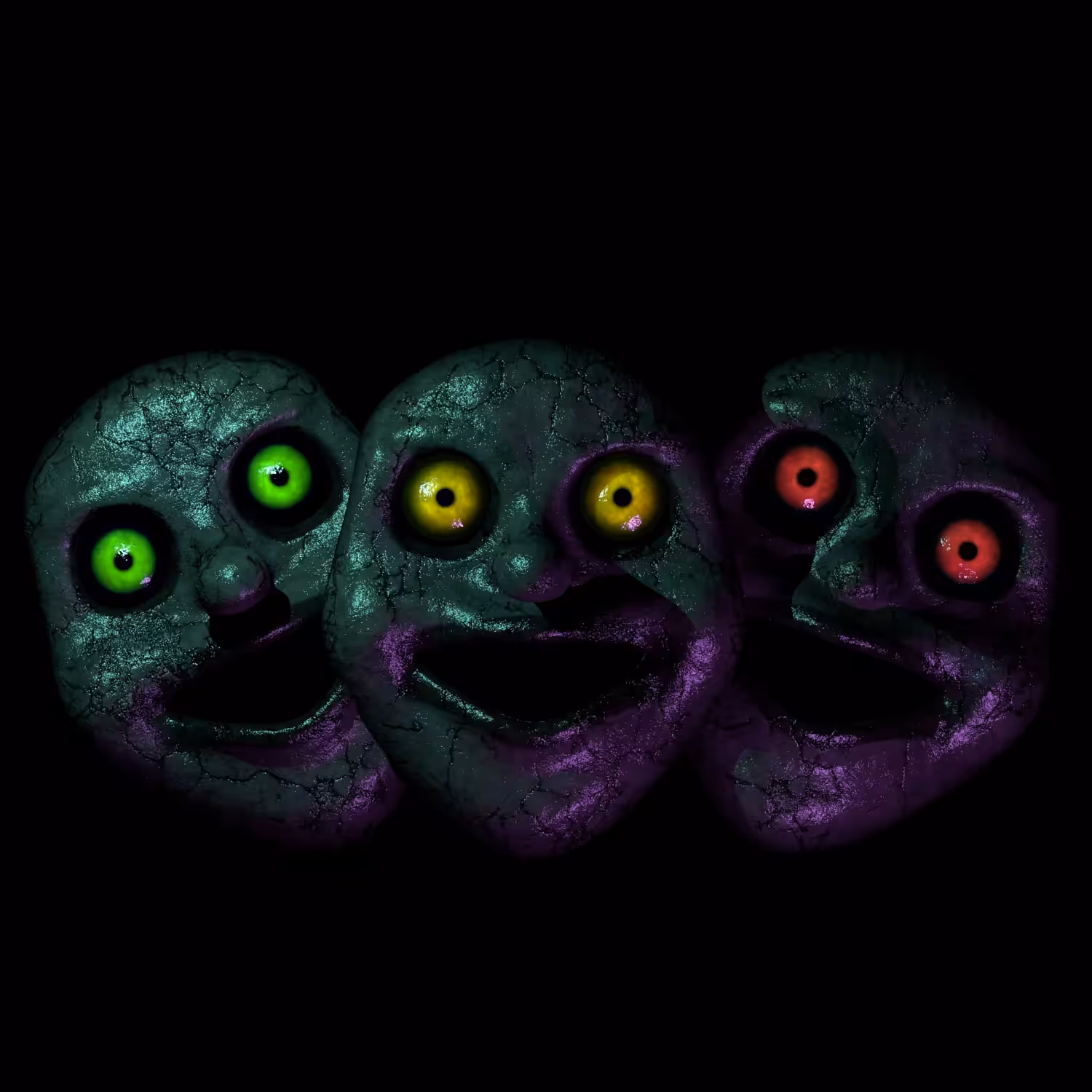 ⭐️ Cursed Mask 002 - "Triple Threat"