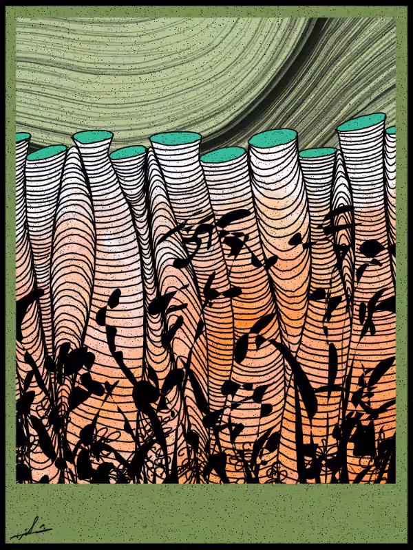 Play with lines #zentangle #20