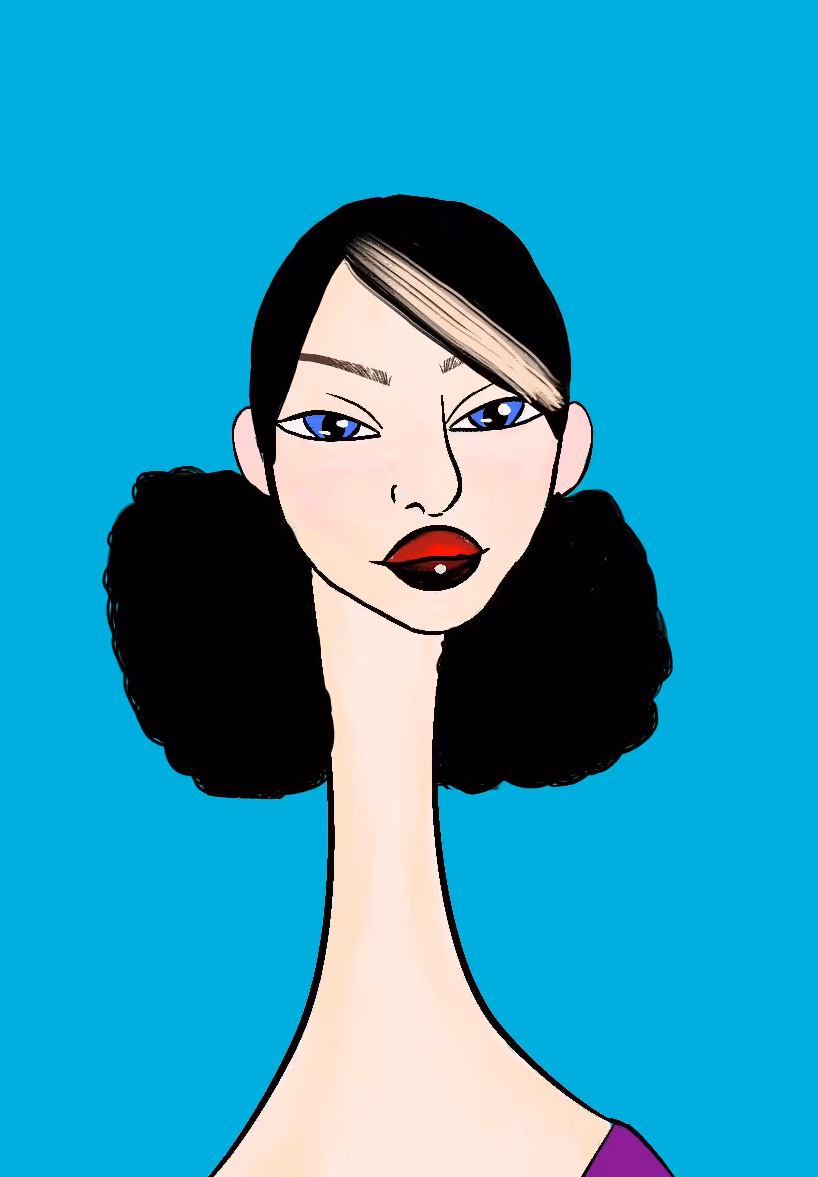 Long Neckie Lady #1824