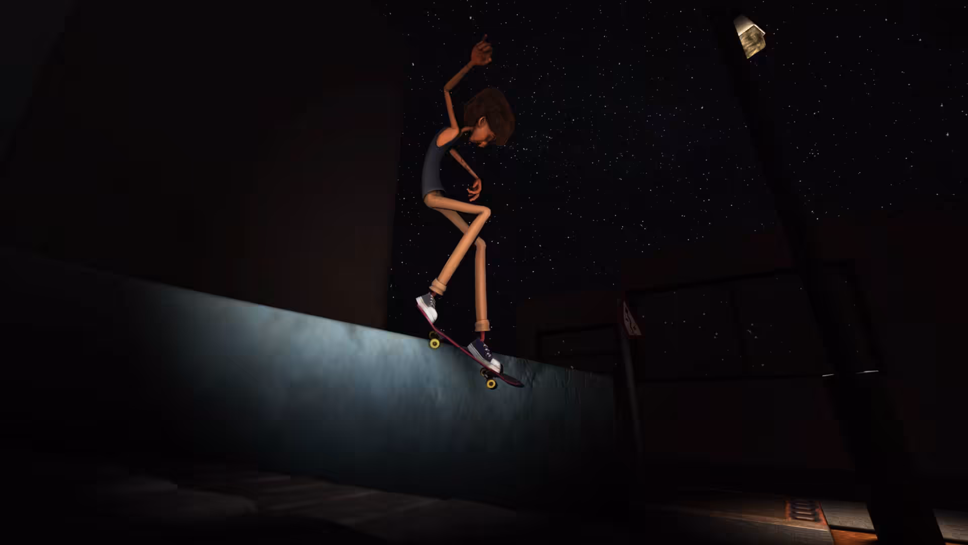 Backside smith grind