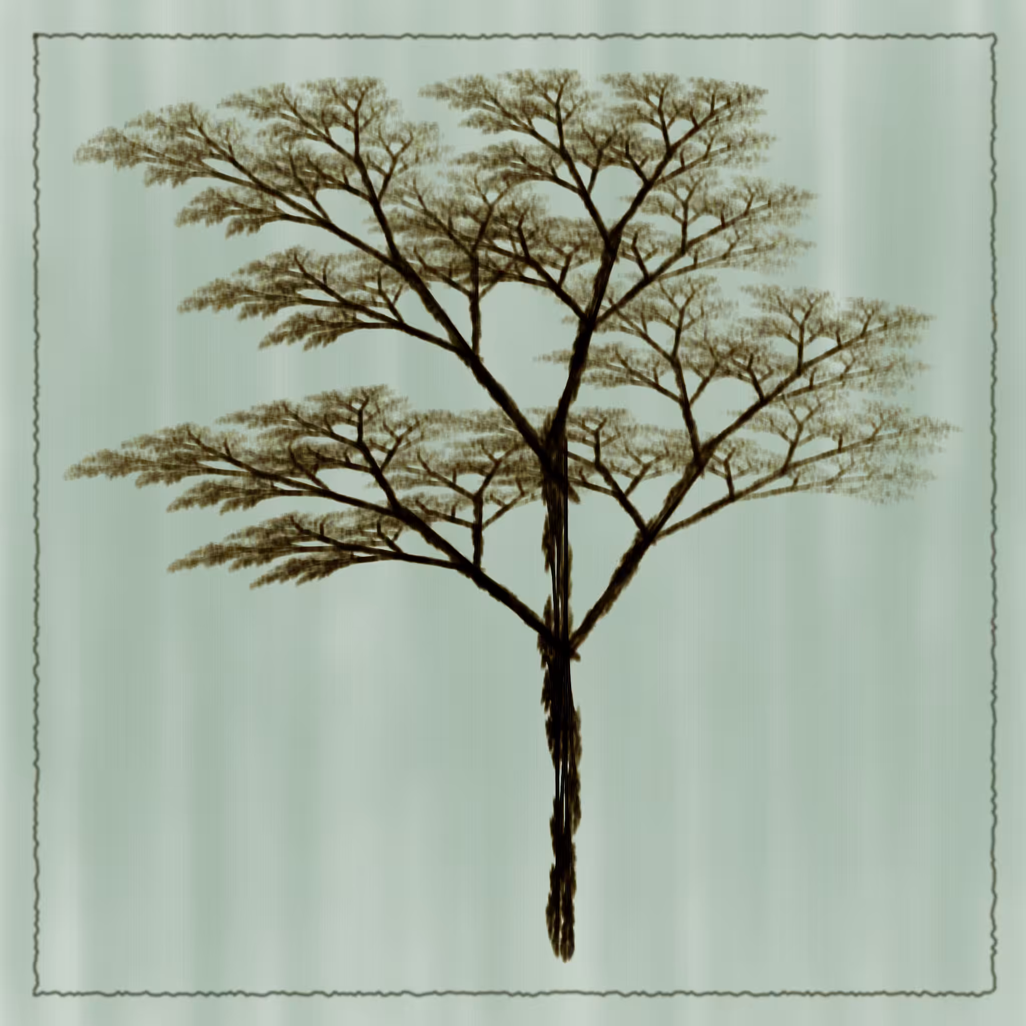 Tree on Silk #8