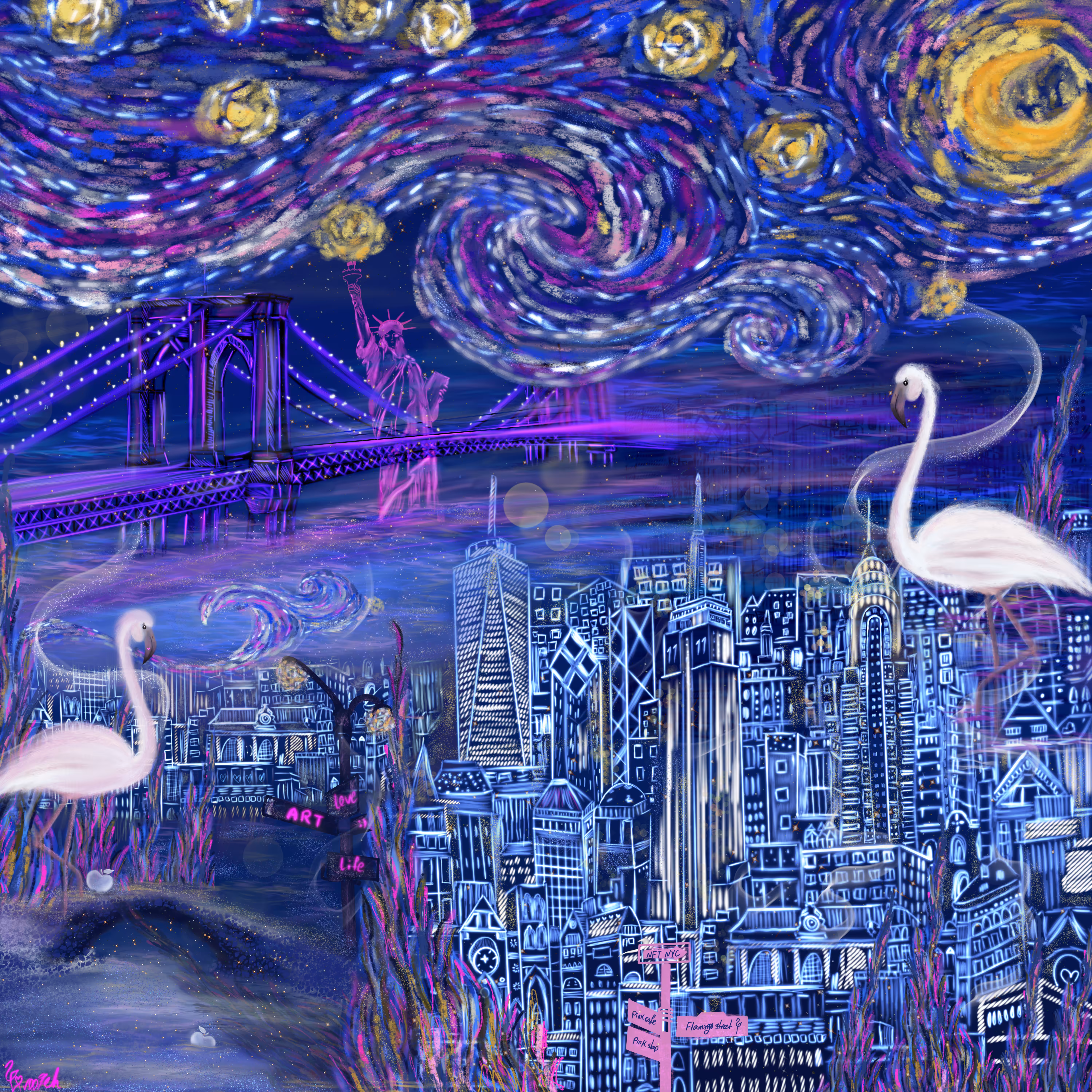 Starry night in NYC