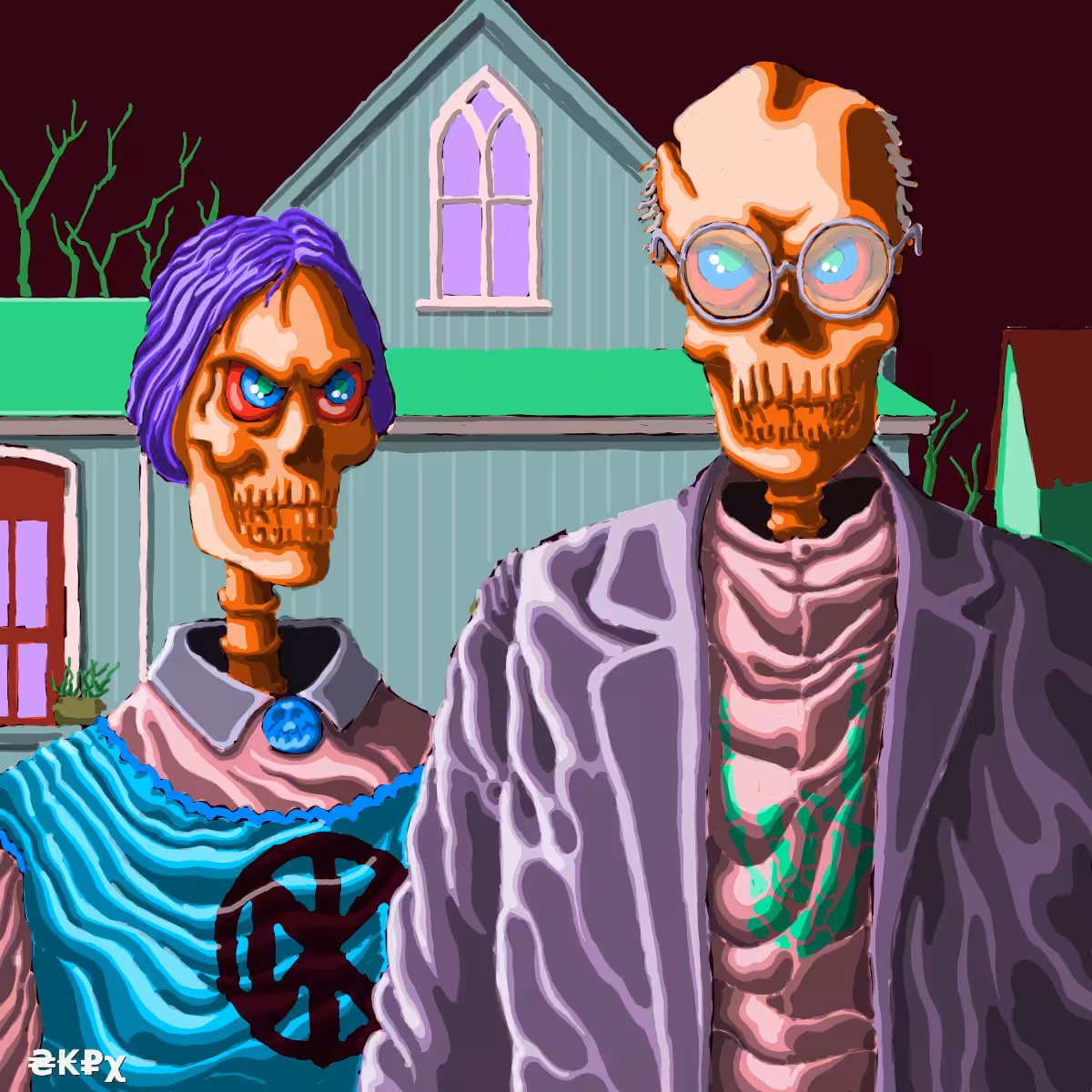 GAN Skulls Portrait Museum #1 #10