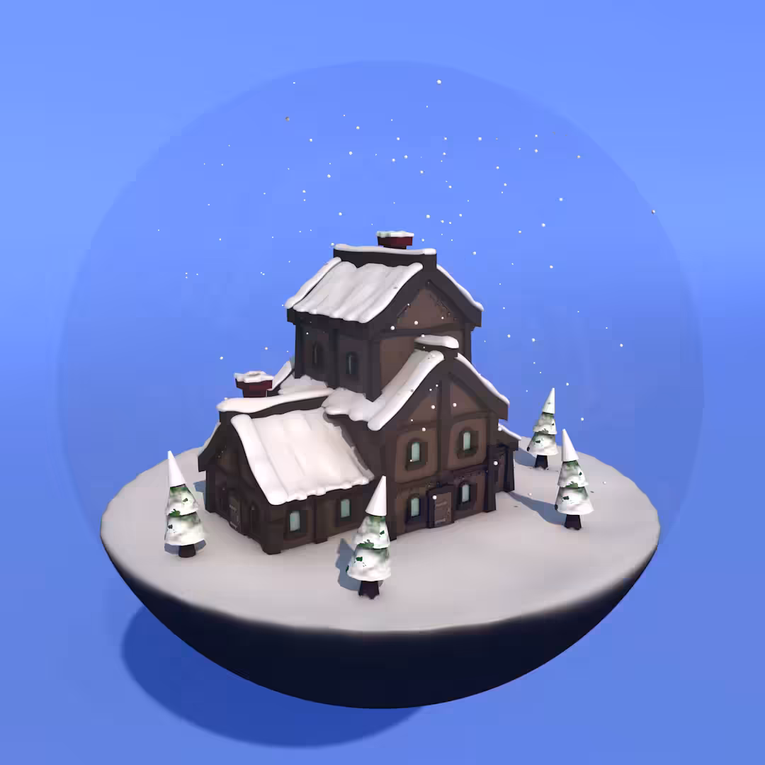 Snowy Cabin