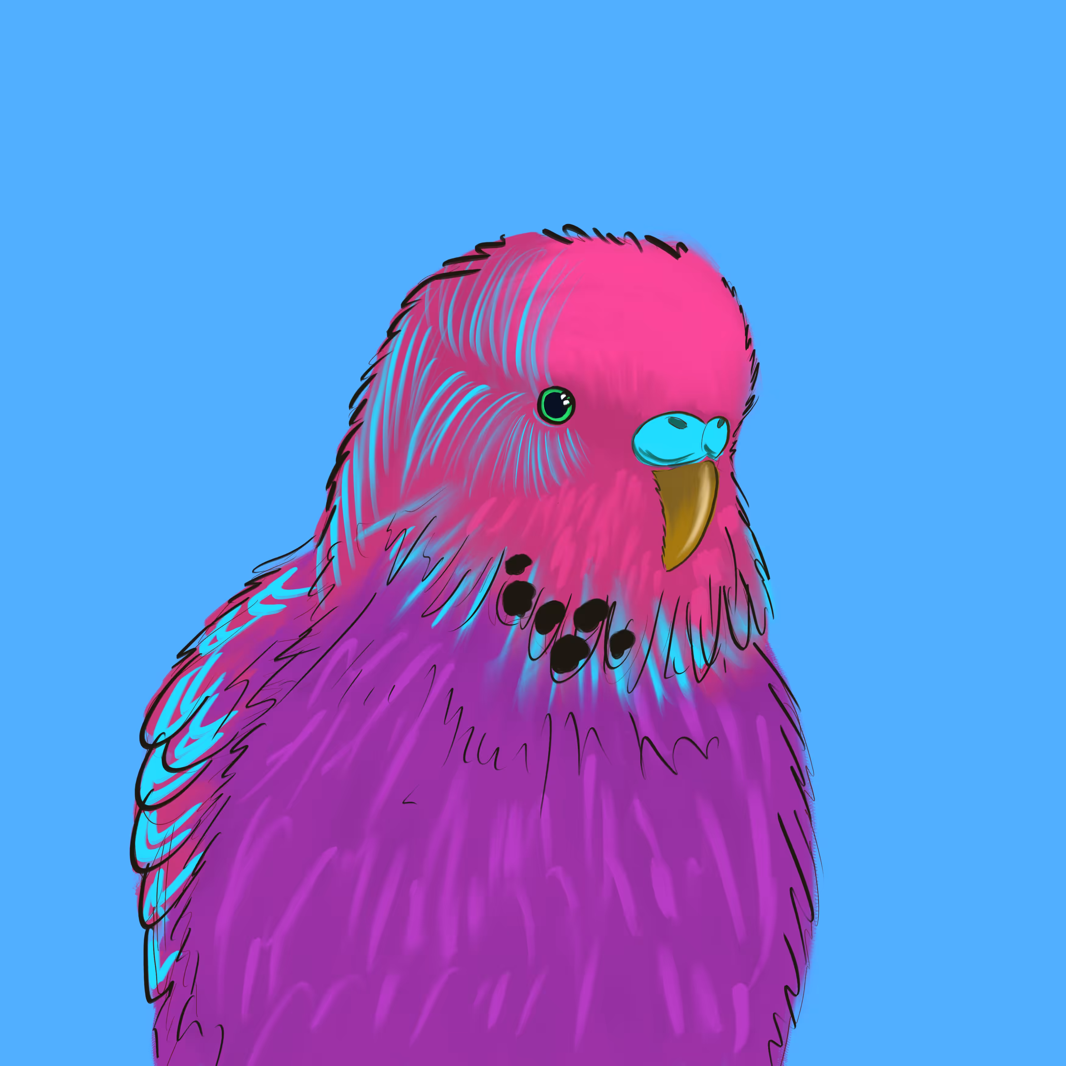 Neon Parrot #4