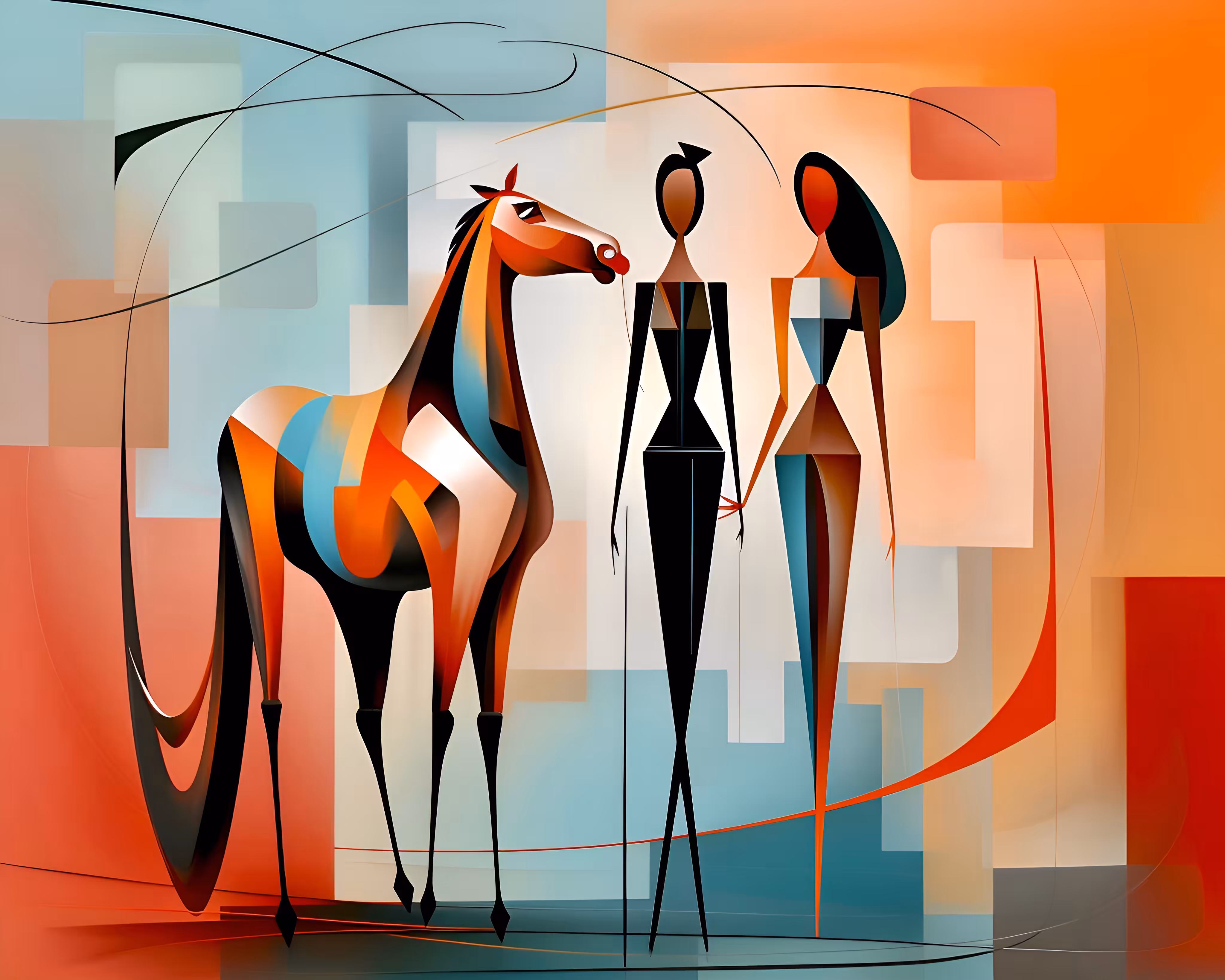 Walk with horse 