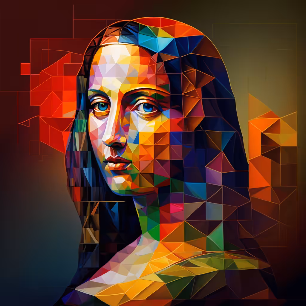 Mona Lisa in Blocks