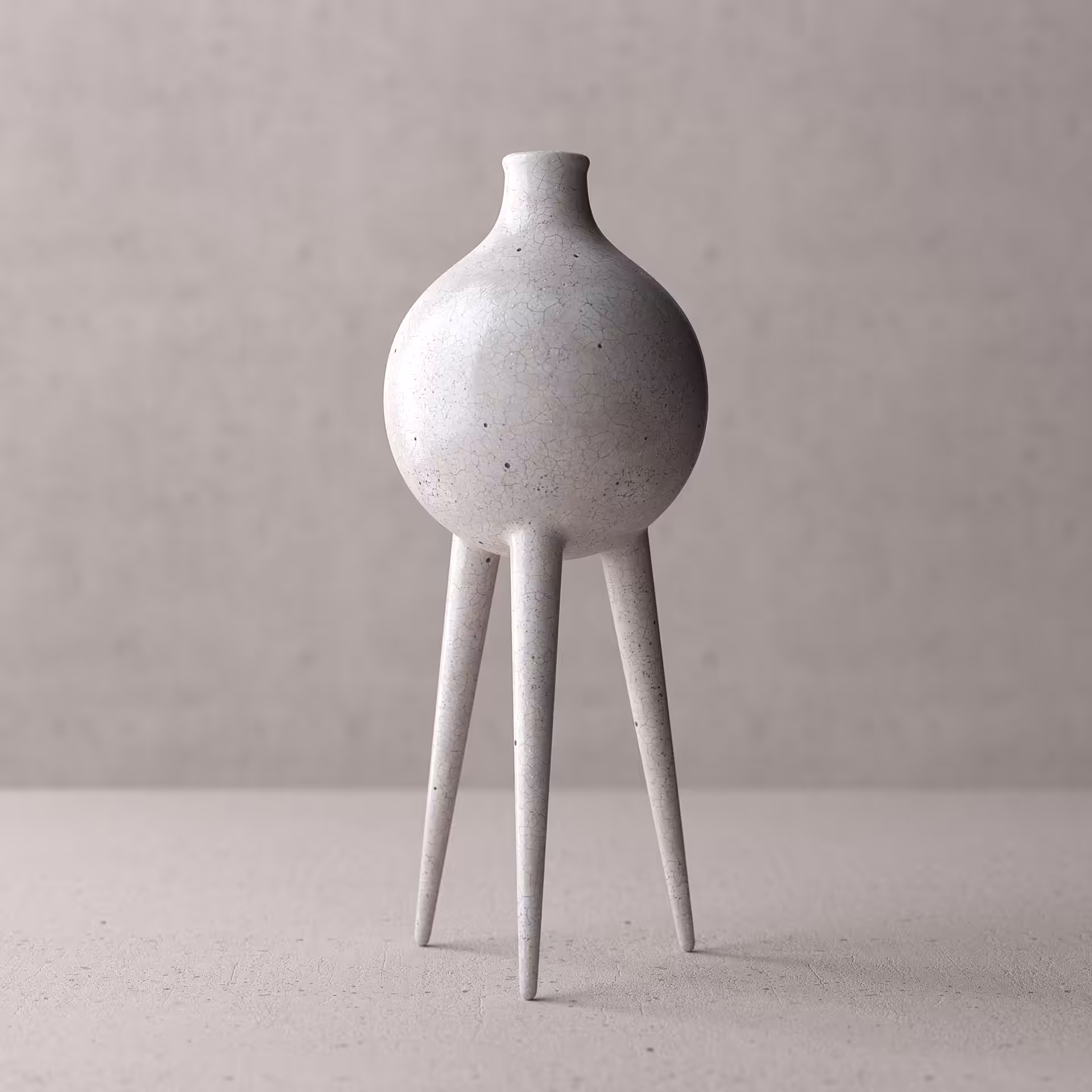Digital Ceramics | Leggy Vase | White