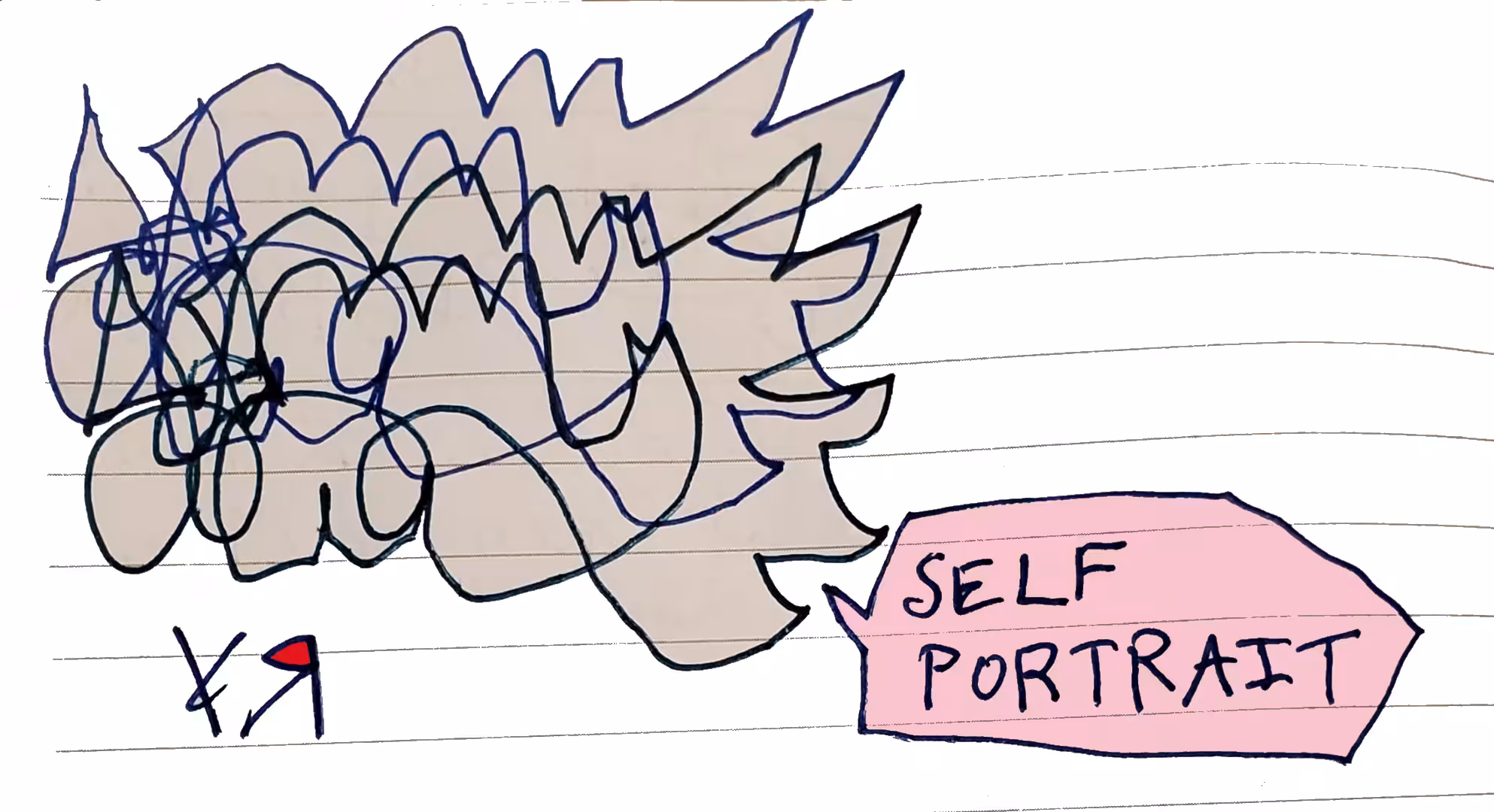 "Self Portrait" by Richard F. Yates (Holy Fool)