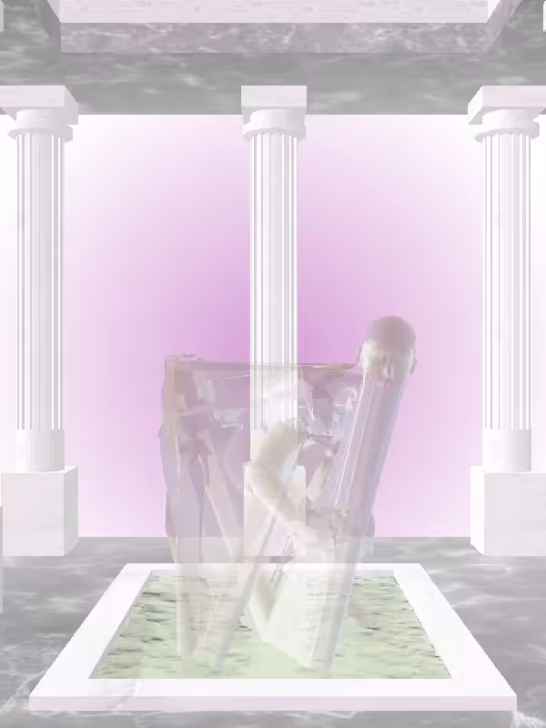 HeavenComputer: The Fading Sneaky Luminescent Beige Woman #7294