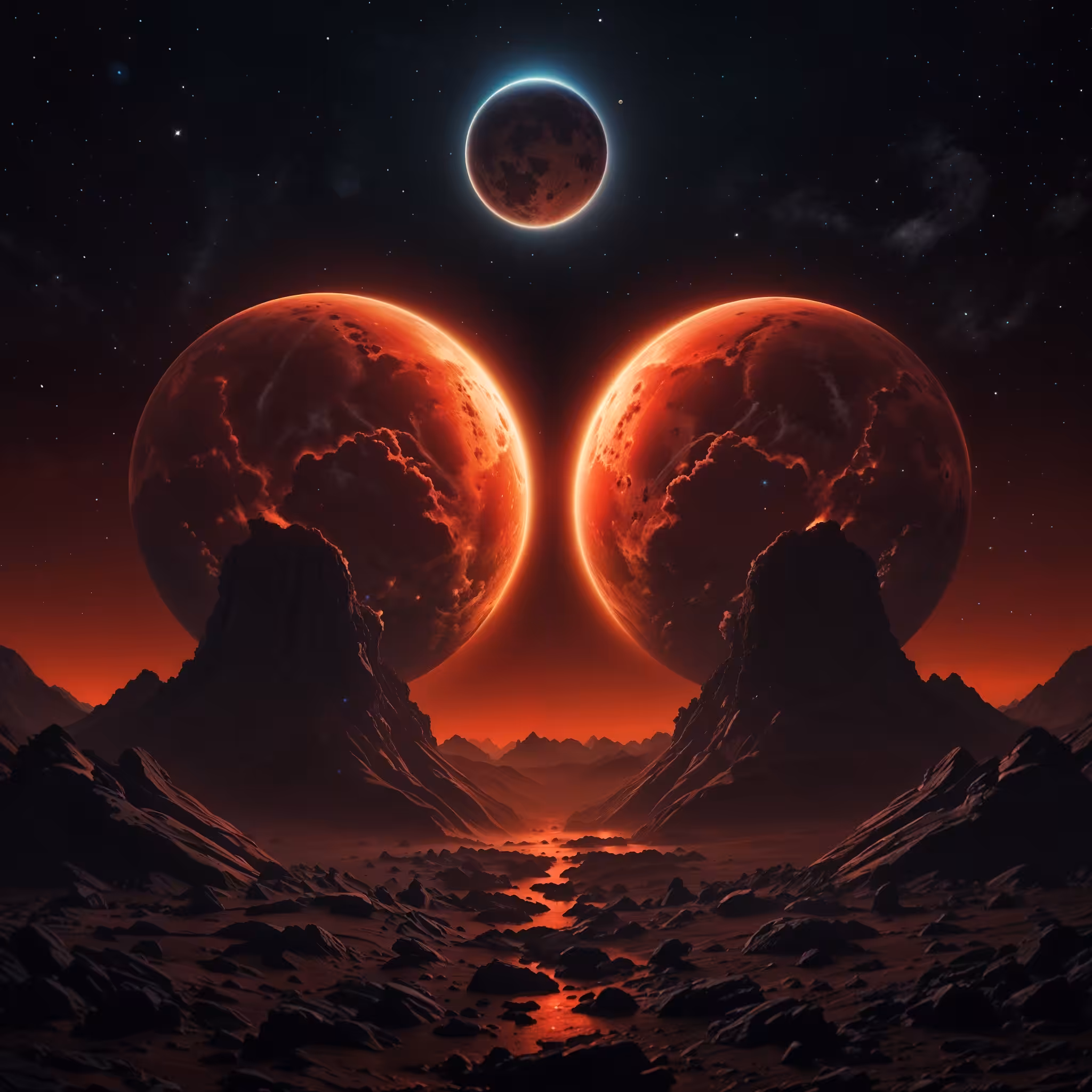 Celestial Visions: "Twin planets"