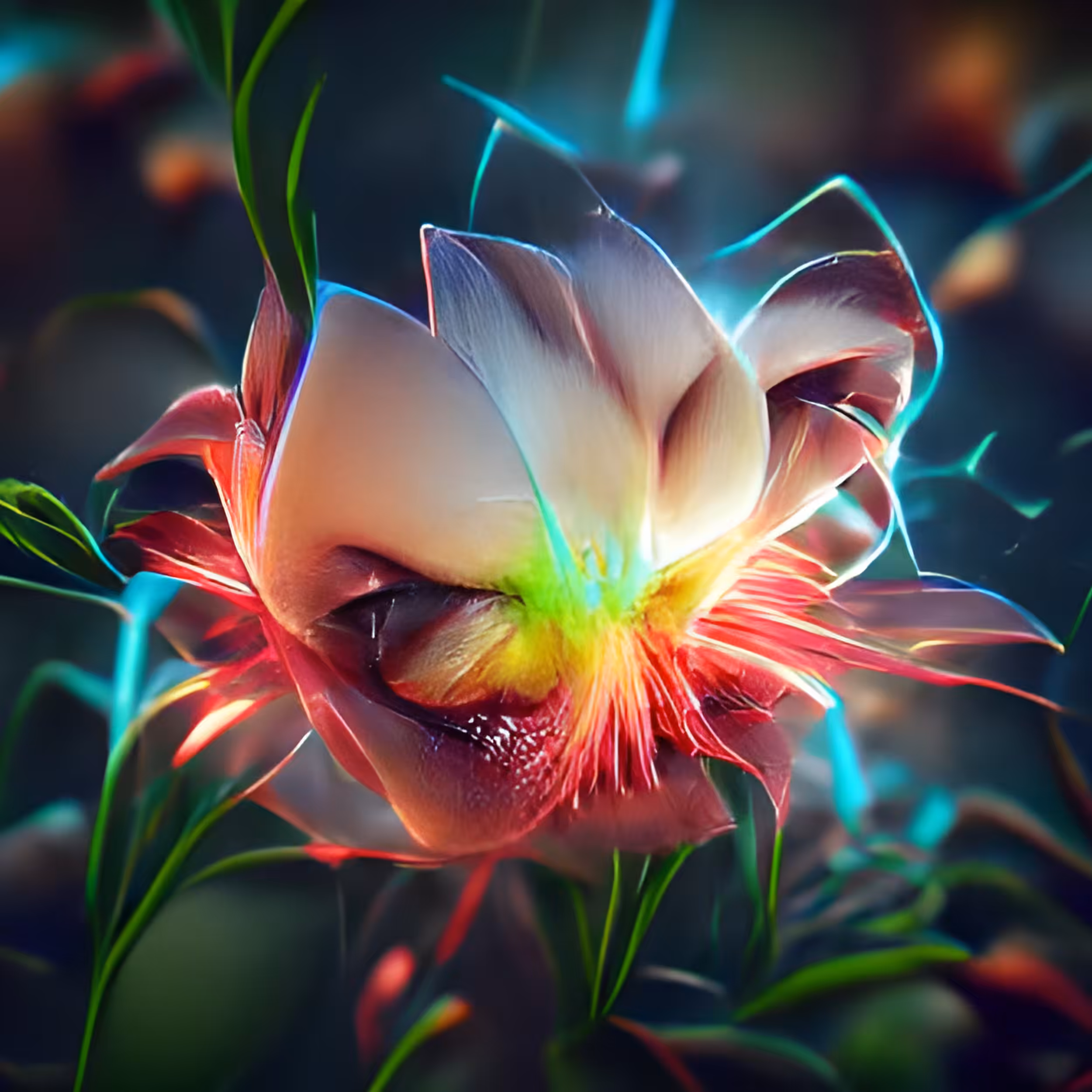 Cyber florals #012 - Nightshadow