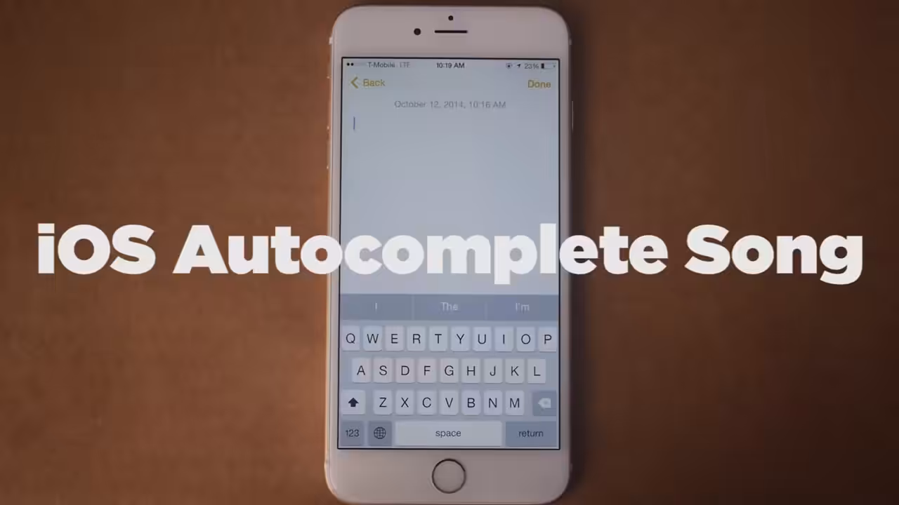 Song A Day: iOS Autocomplete Song