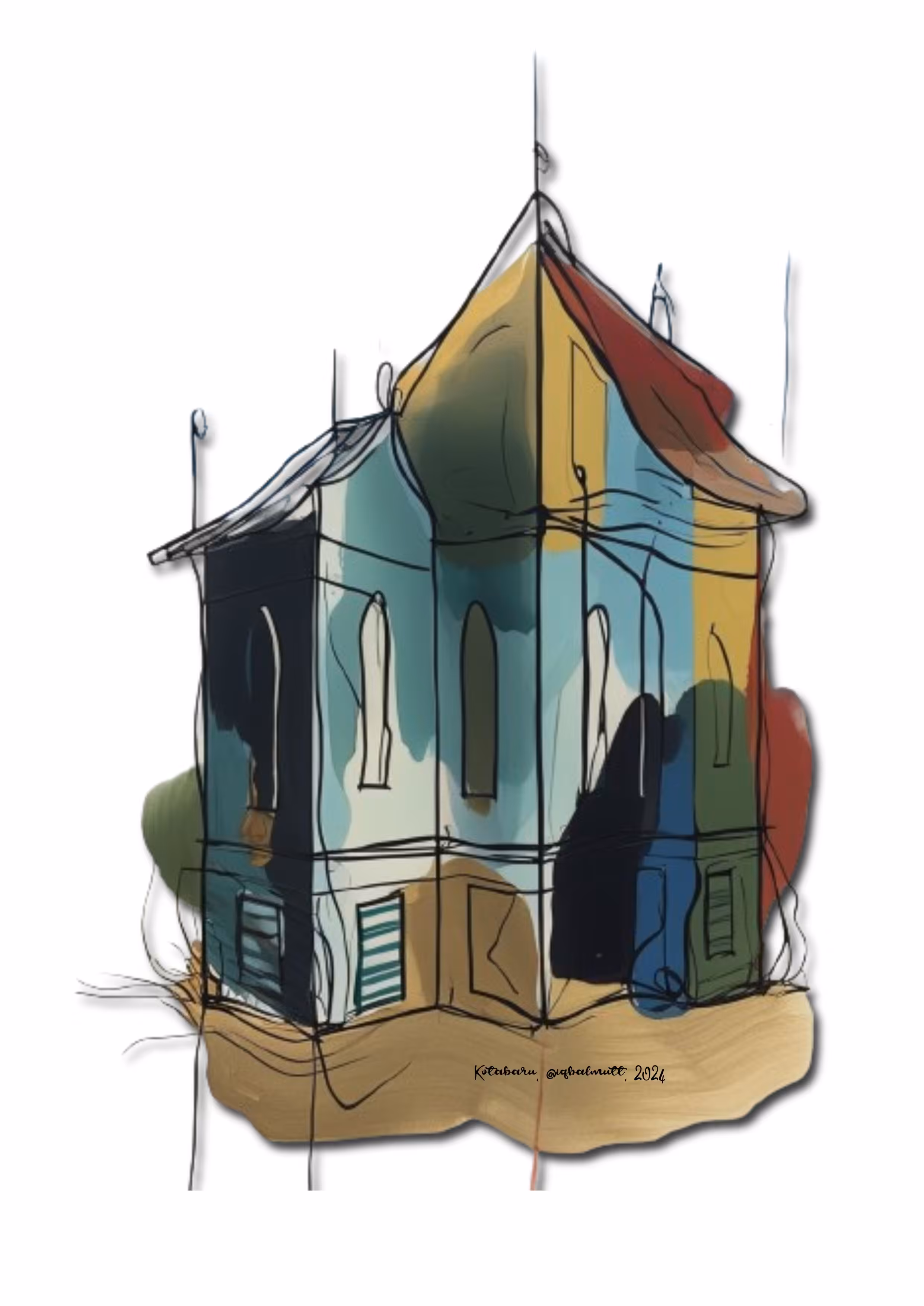 Babon Aniem in Digital Water color 