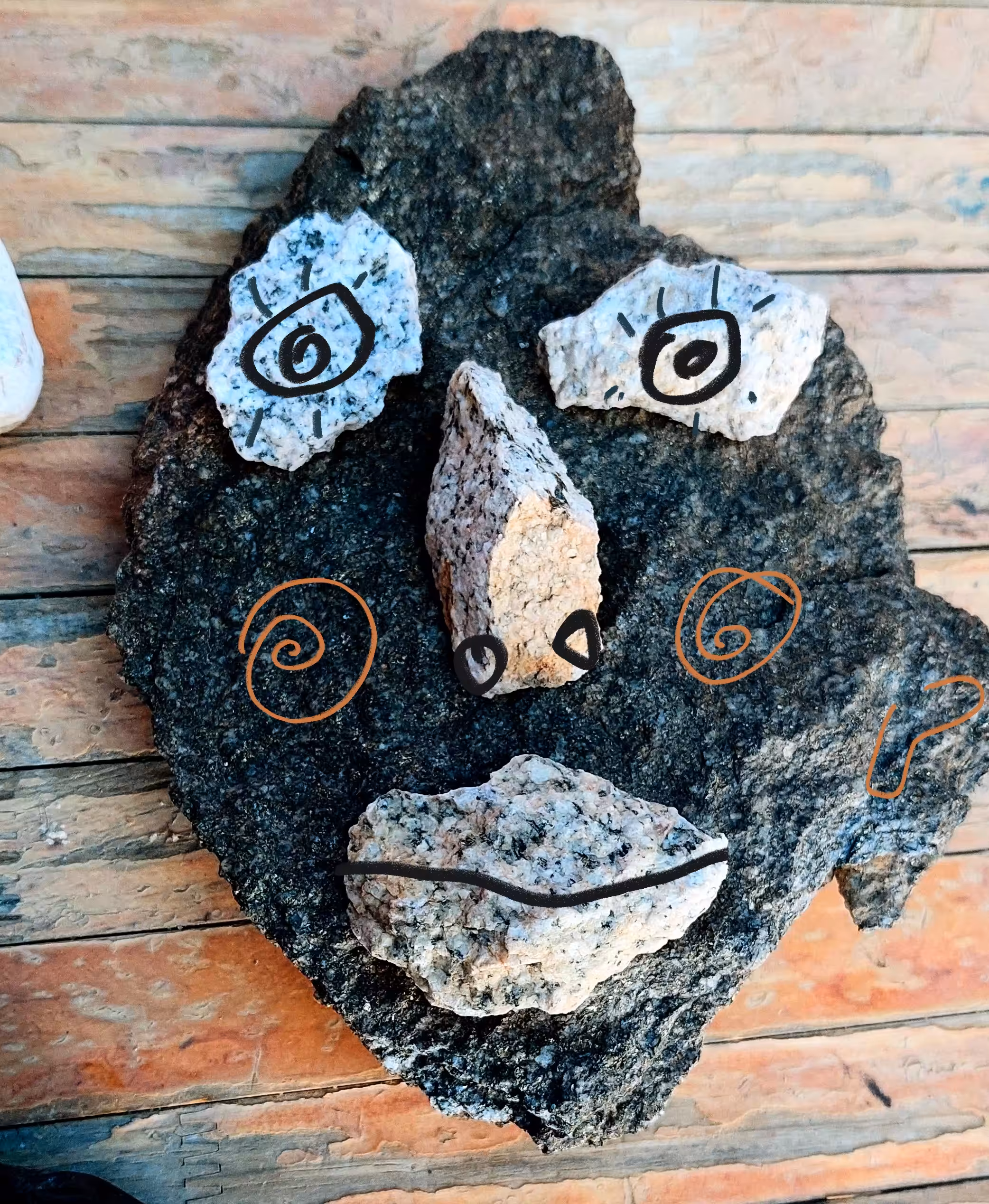 Face from rocks