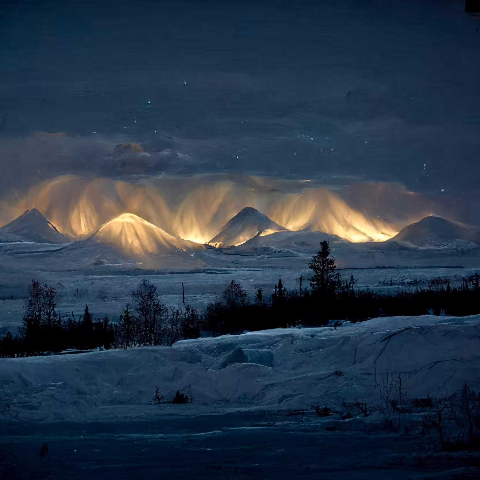 Snow mountains