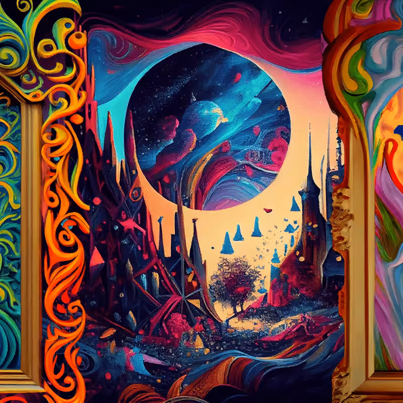 AI Psychedelic City #13