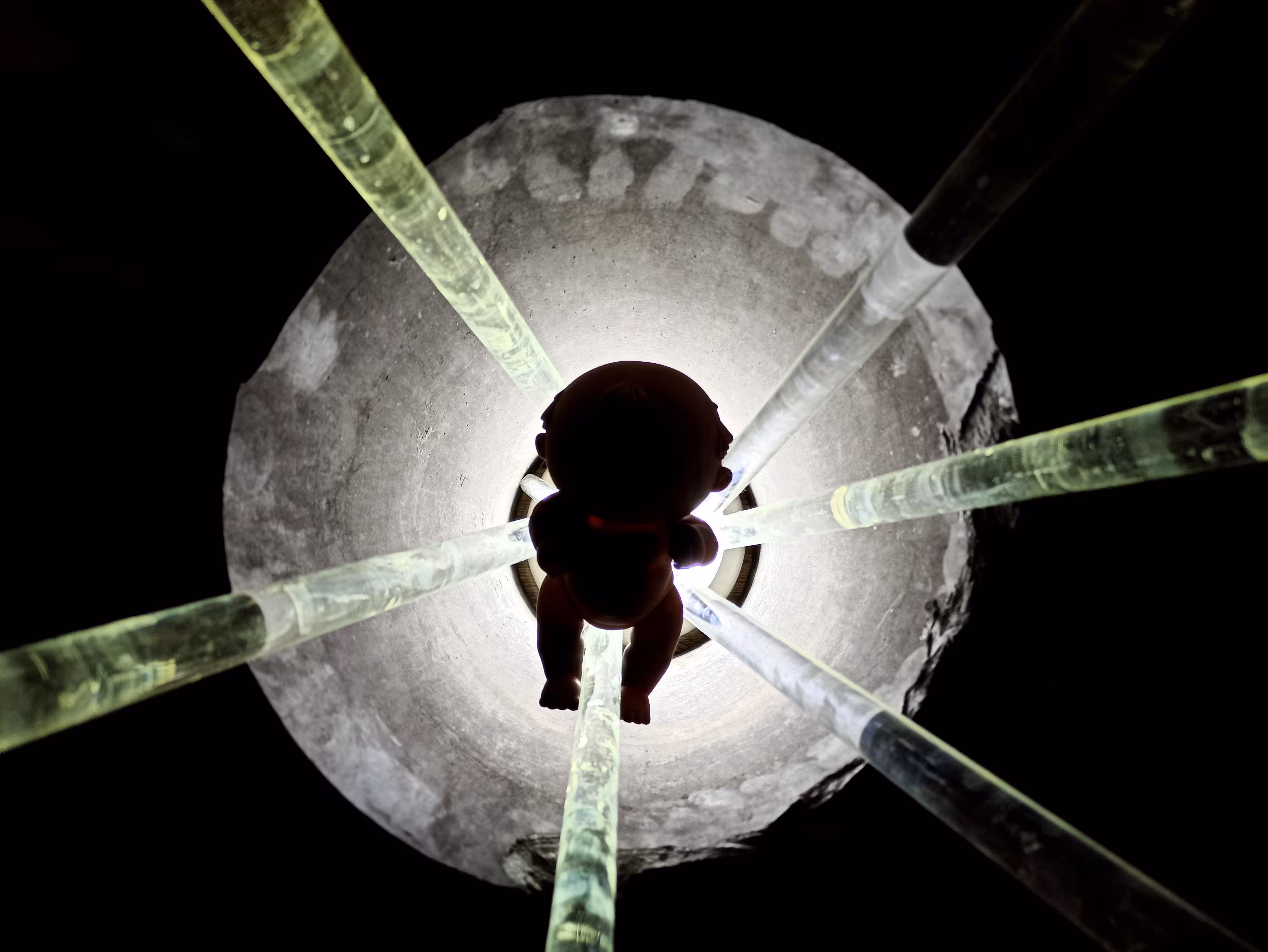Dark corridor doll