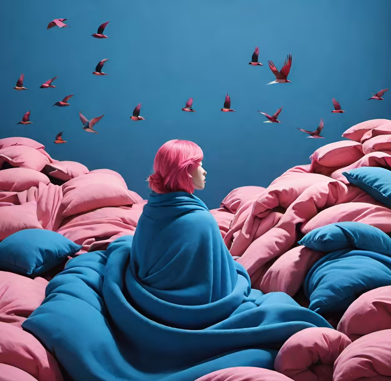 Blue Tide, Pink Flight  #10