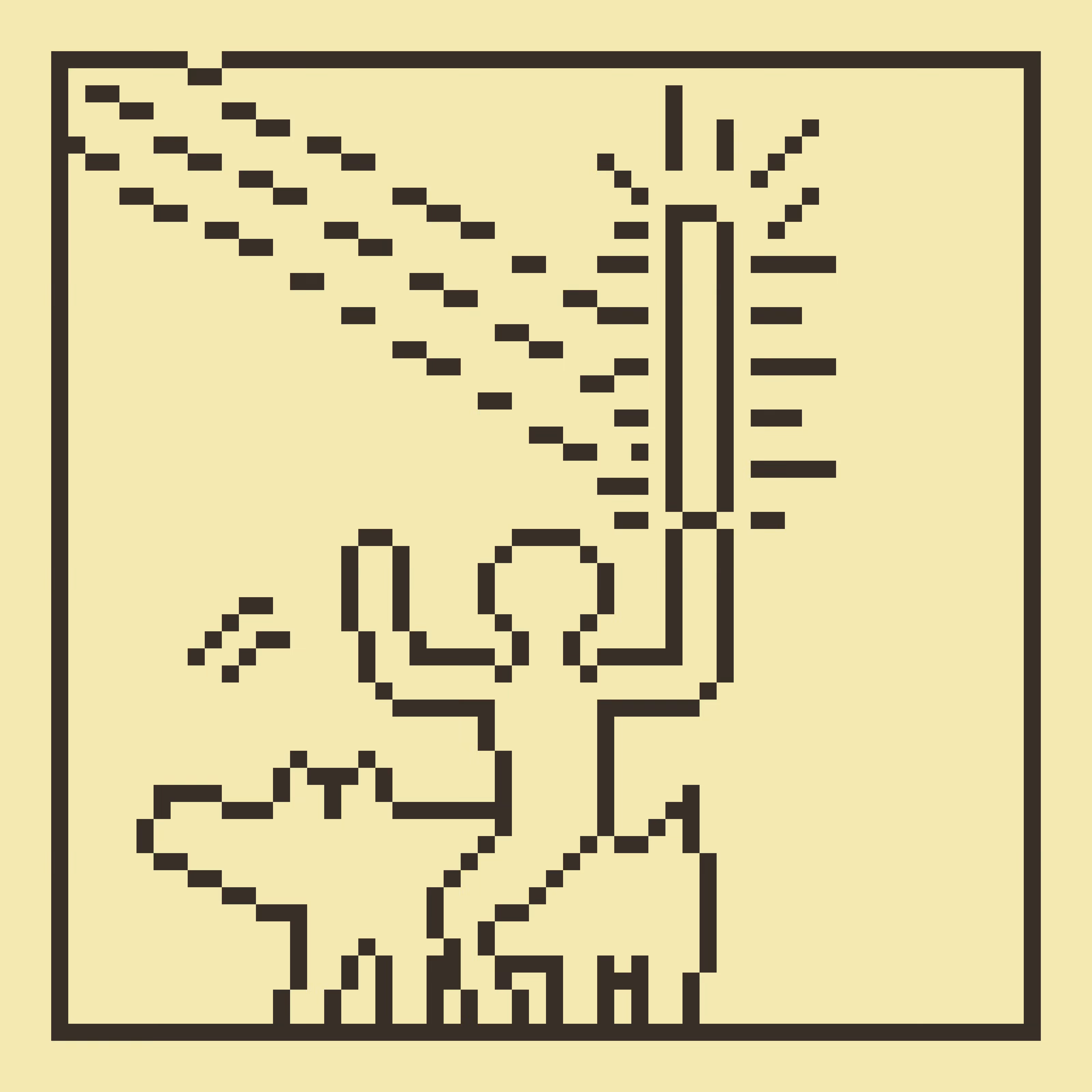 Man riding dog 1982