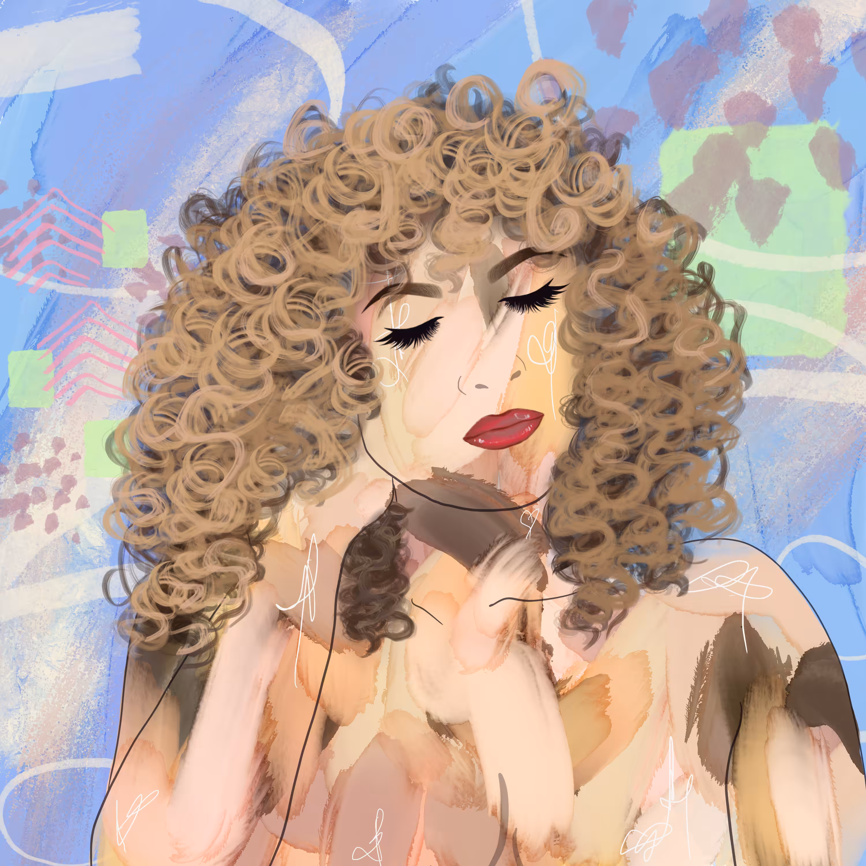 Curly Goddess #018