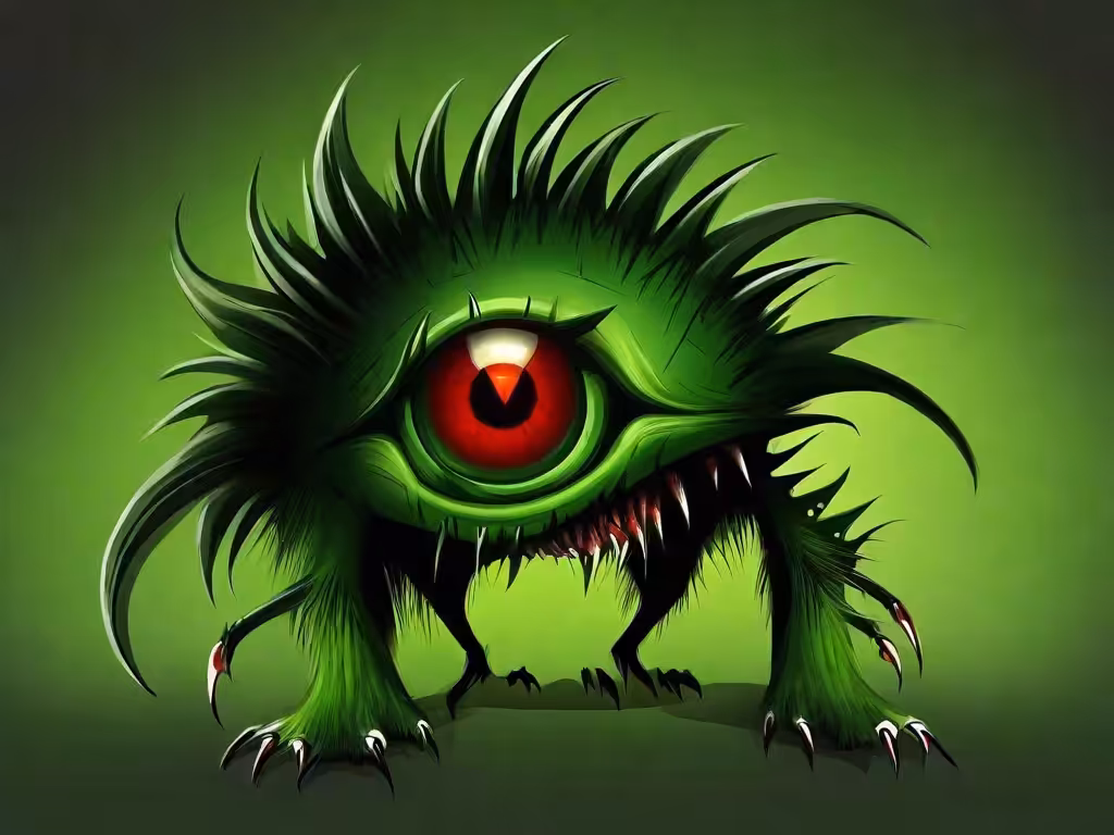 Red-eyed monster