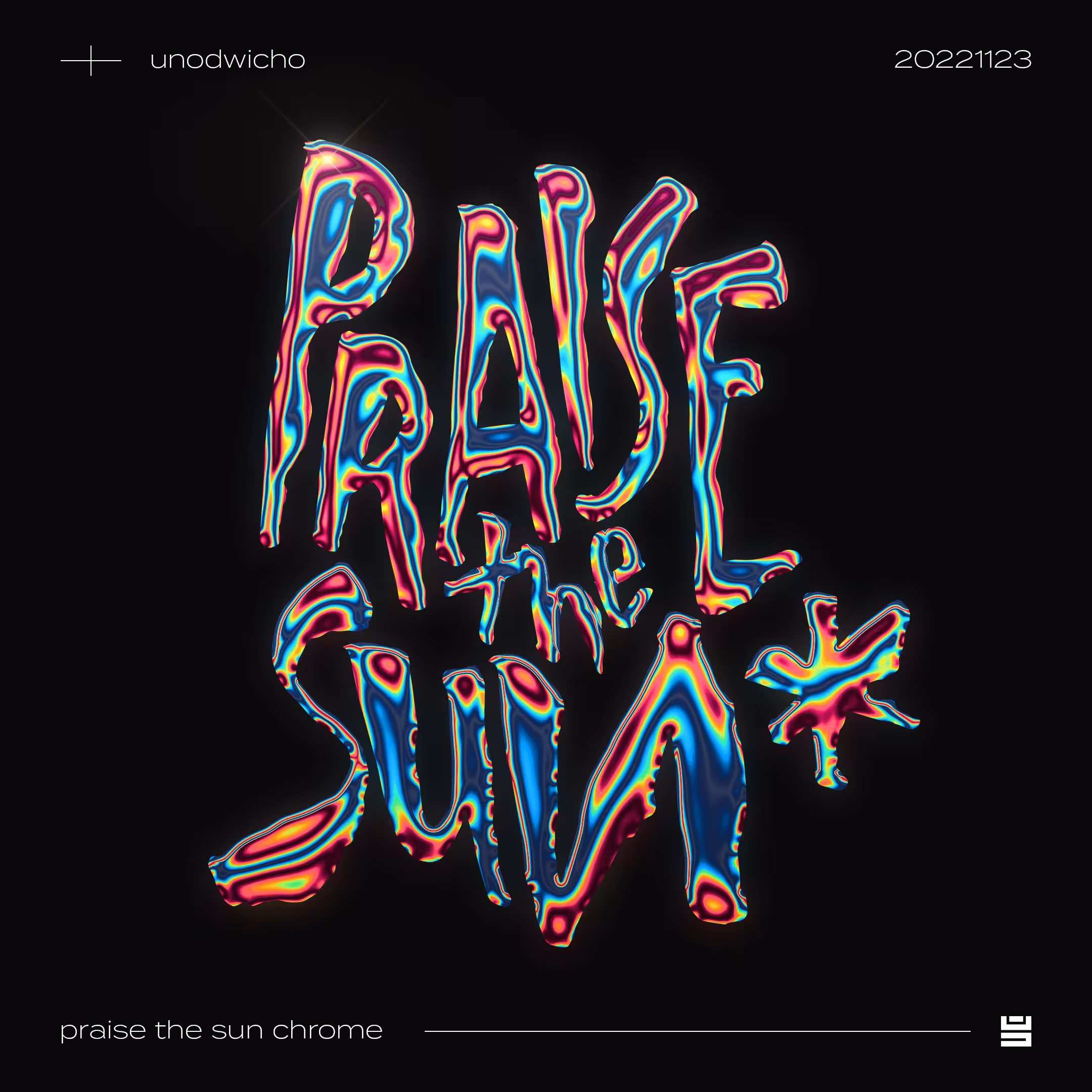 the lettering works: praise the sun