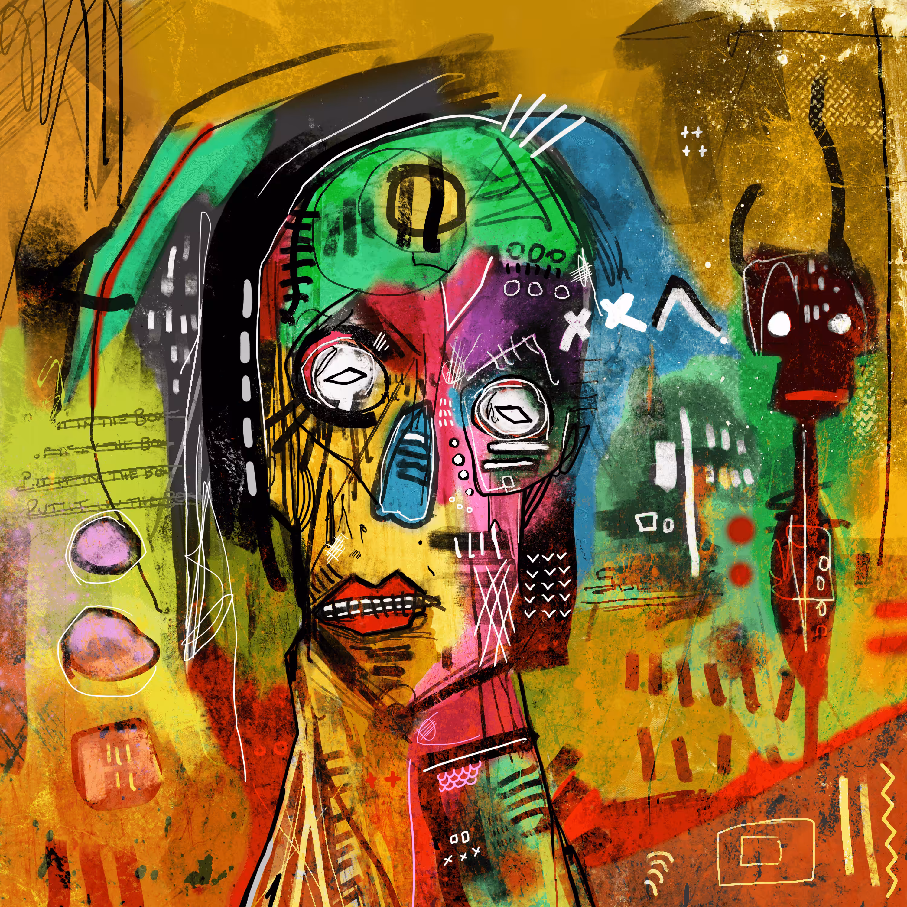 Ian Jones Neo Expressionism Genesis Collection: Lucifo 3/3