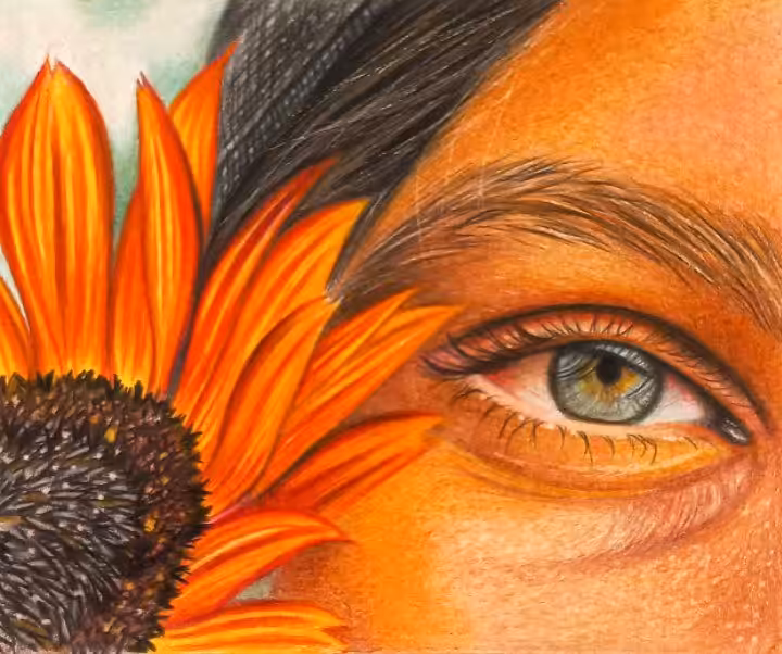  girl and sunflower