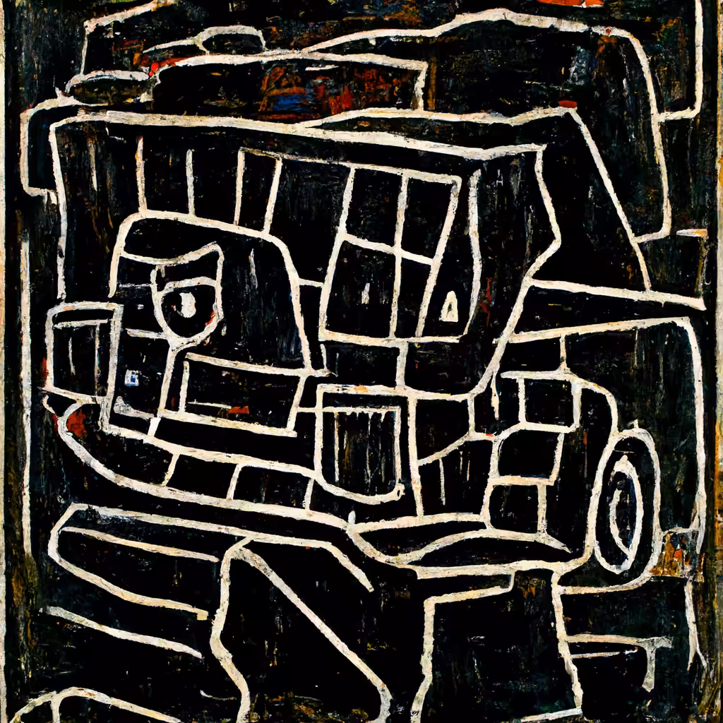 Large Black Dumpster