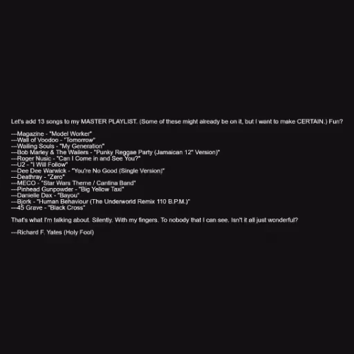 Let's add 13 songs t...