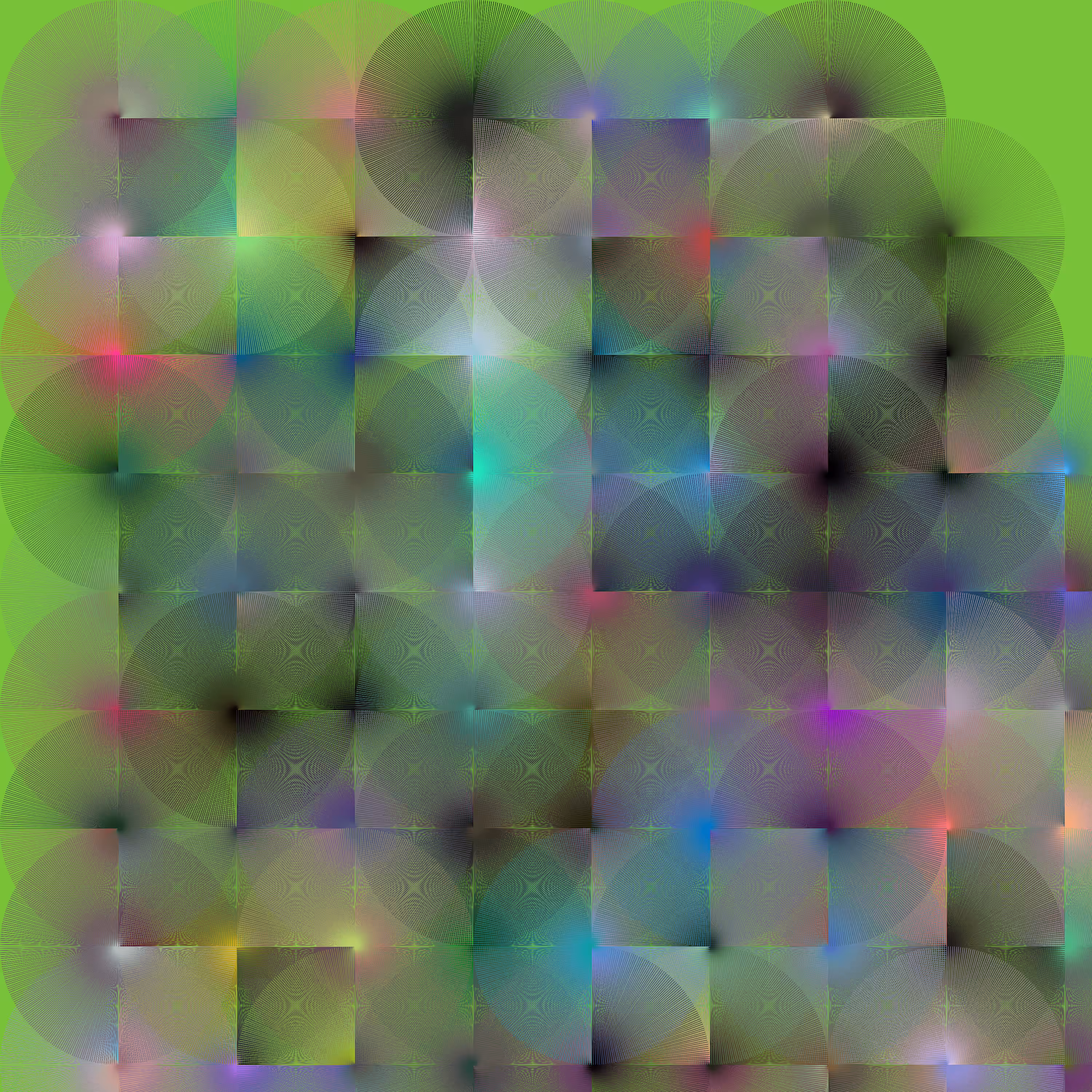 Light Green Written Circles